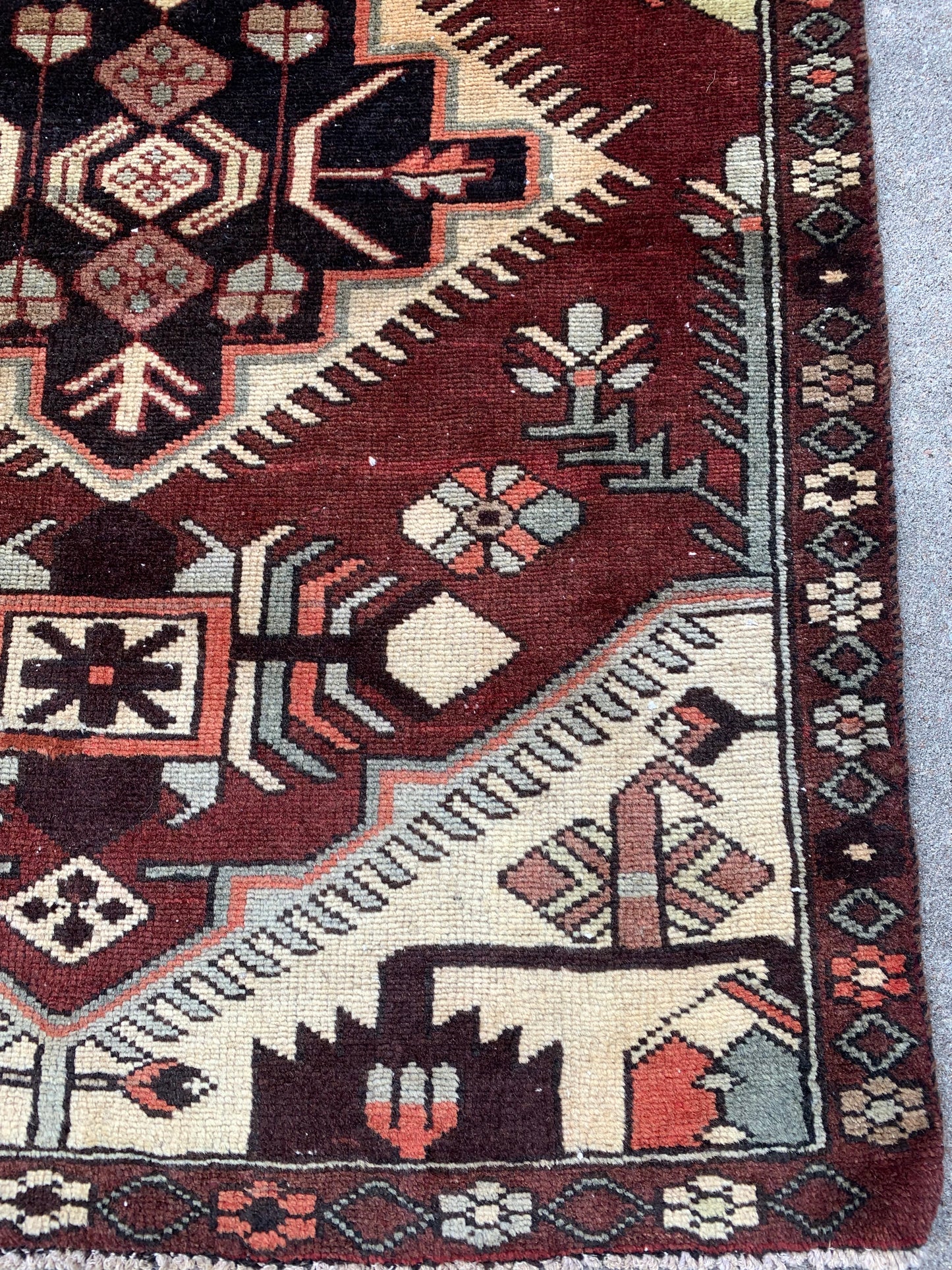 Antique Village Runner- 9’6 x 3’9