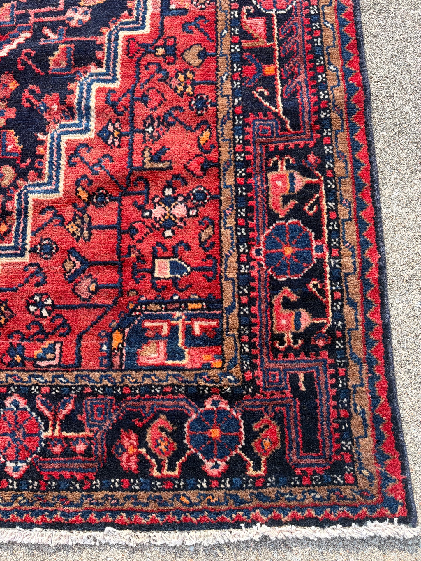 0 Vintage Persian Rug- 9’4 x 5’11