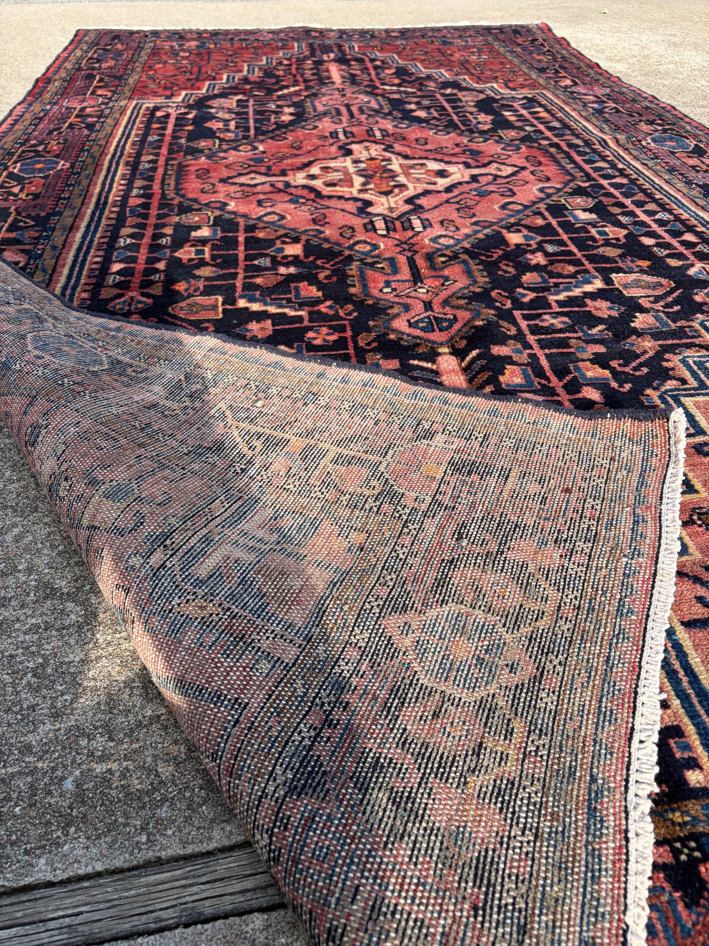 0 Vintage Persian Rug- 9’4 x 5’11