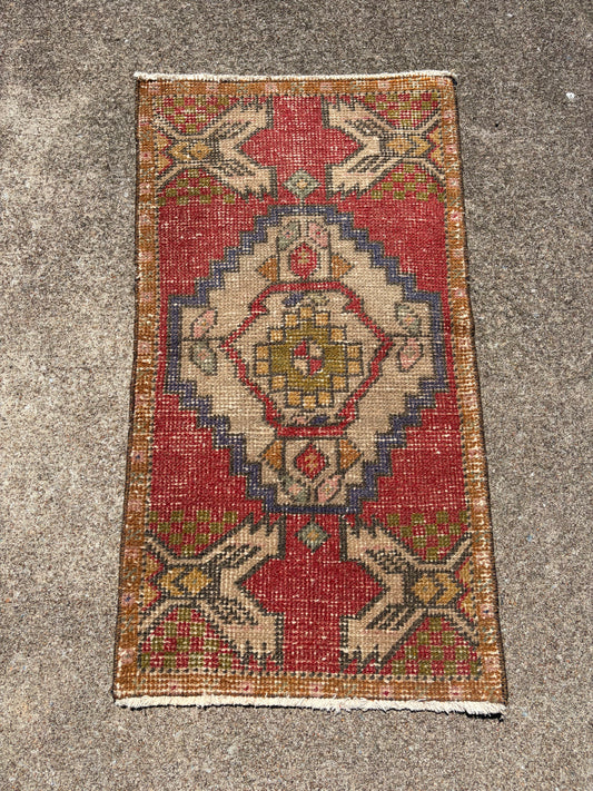 Vintage Turkish Mini- 2' x 1.5'