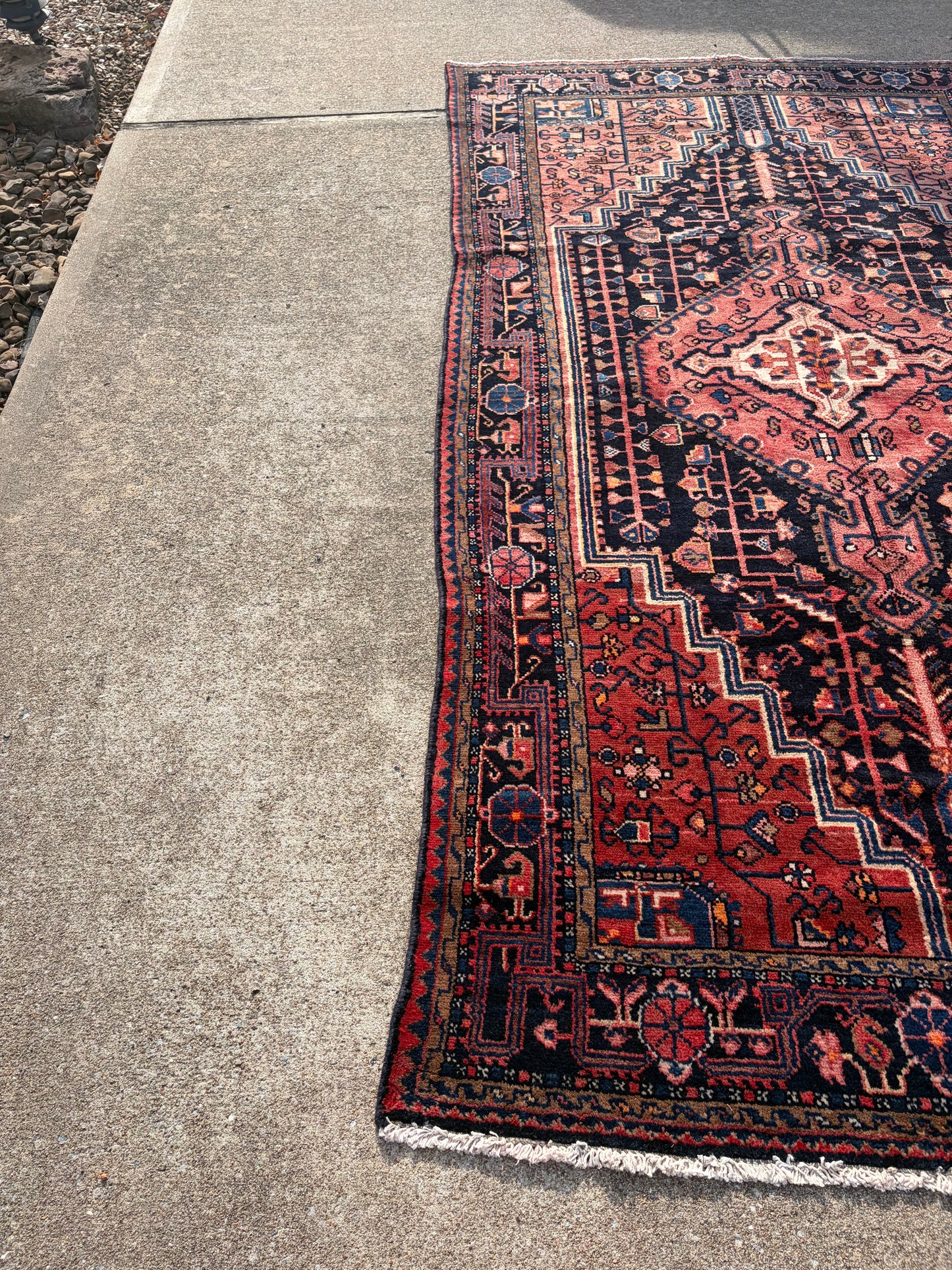 0 Vintage Persian Rug- 9’4 x 5’11