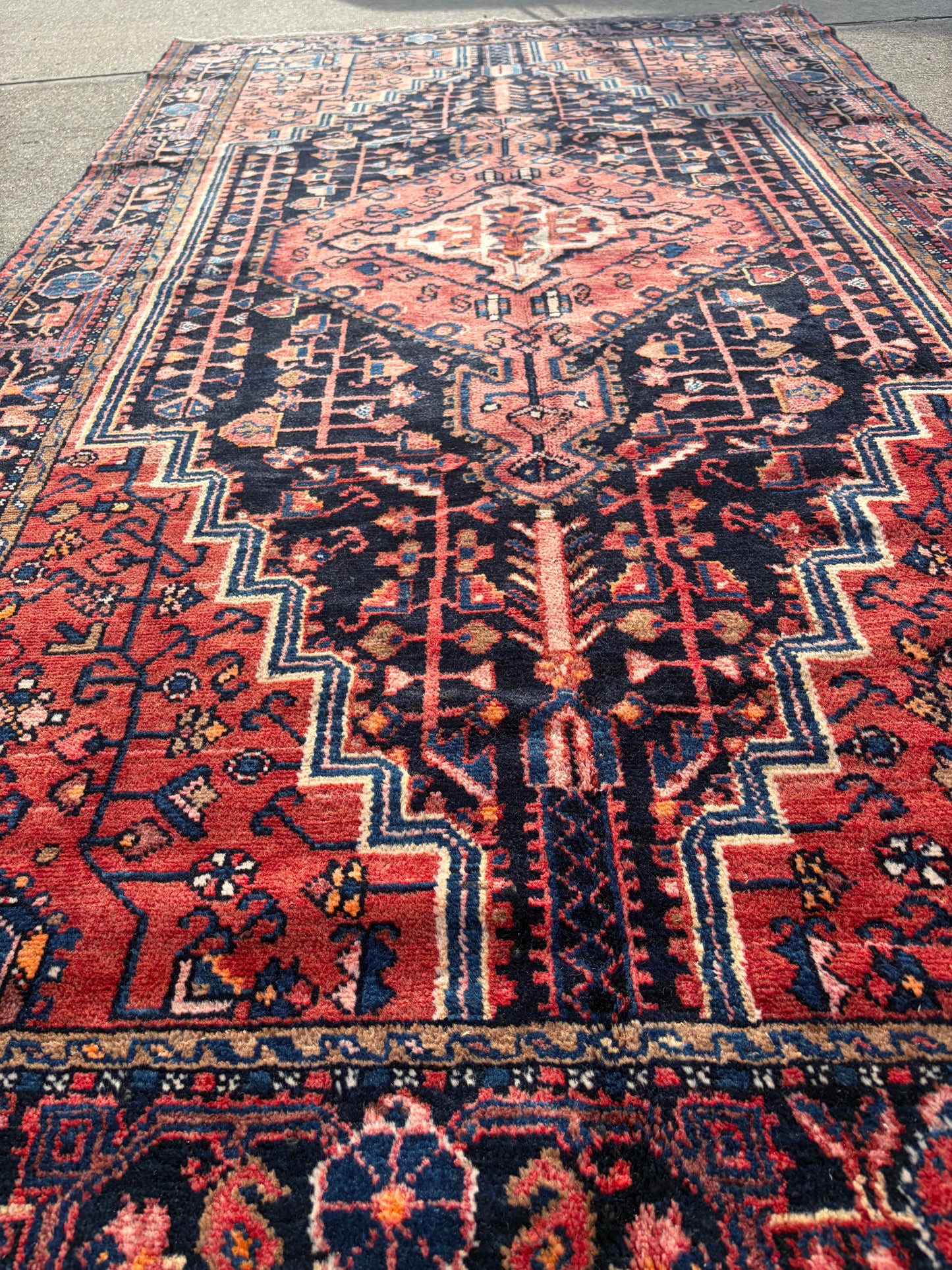 0 Vintage Persian Rug- 9’4 x 5’11