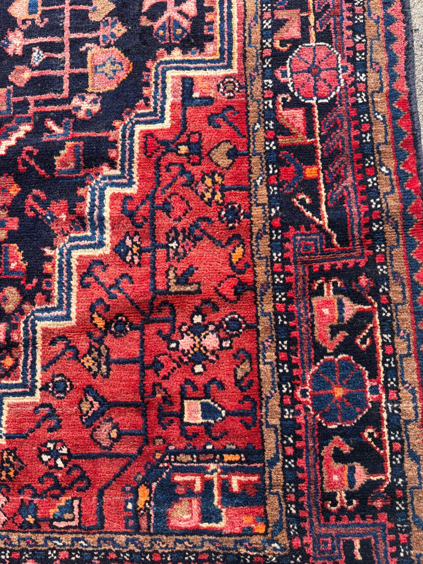 0 Vintage Persian Rug- 9’4 x 5’11