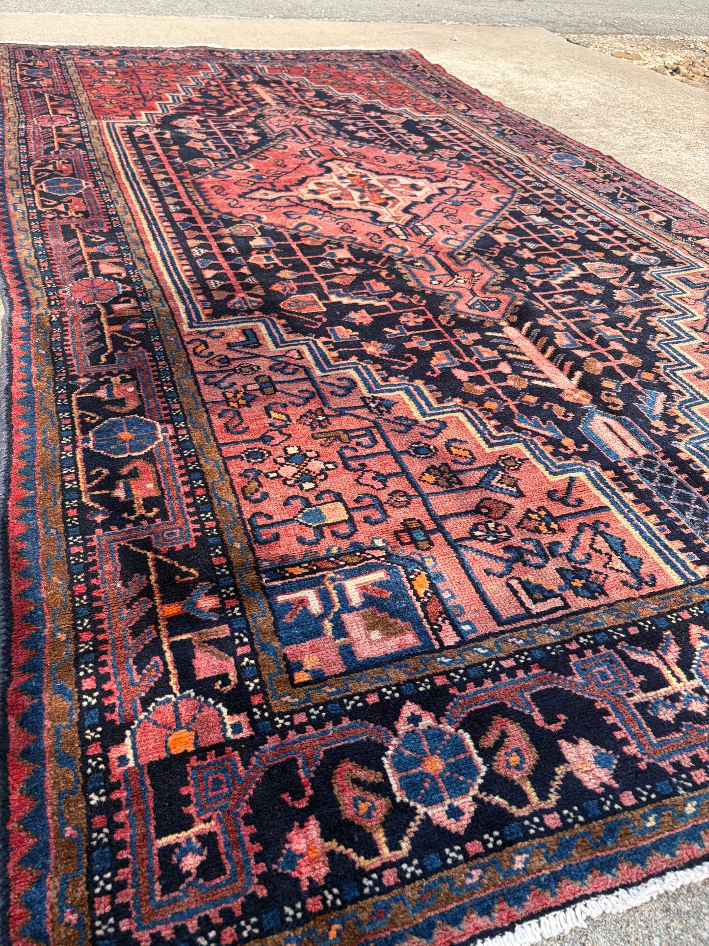 0 Vintage Persian Rug- 9’4 x 5’11
