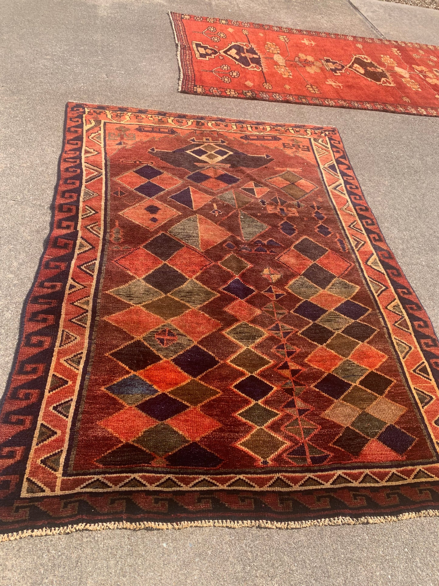 Antique Tribal Rug- 4'11 x 6'10