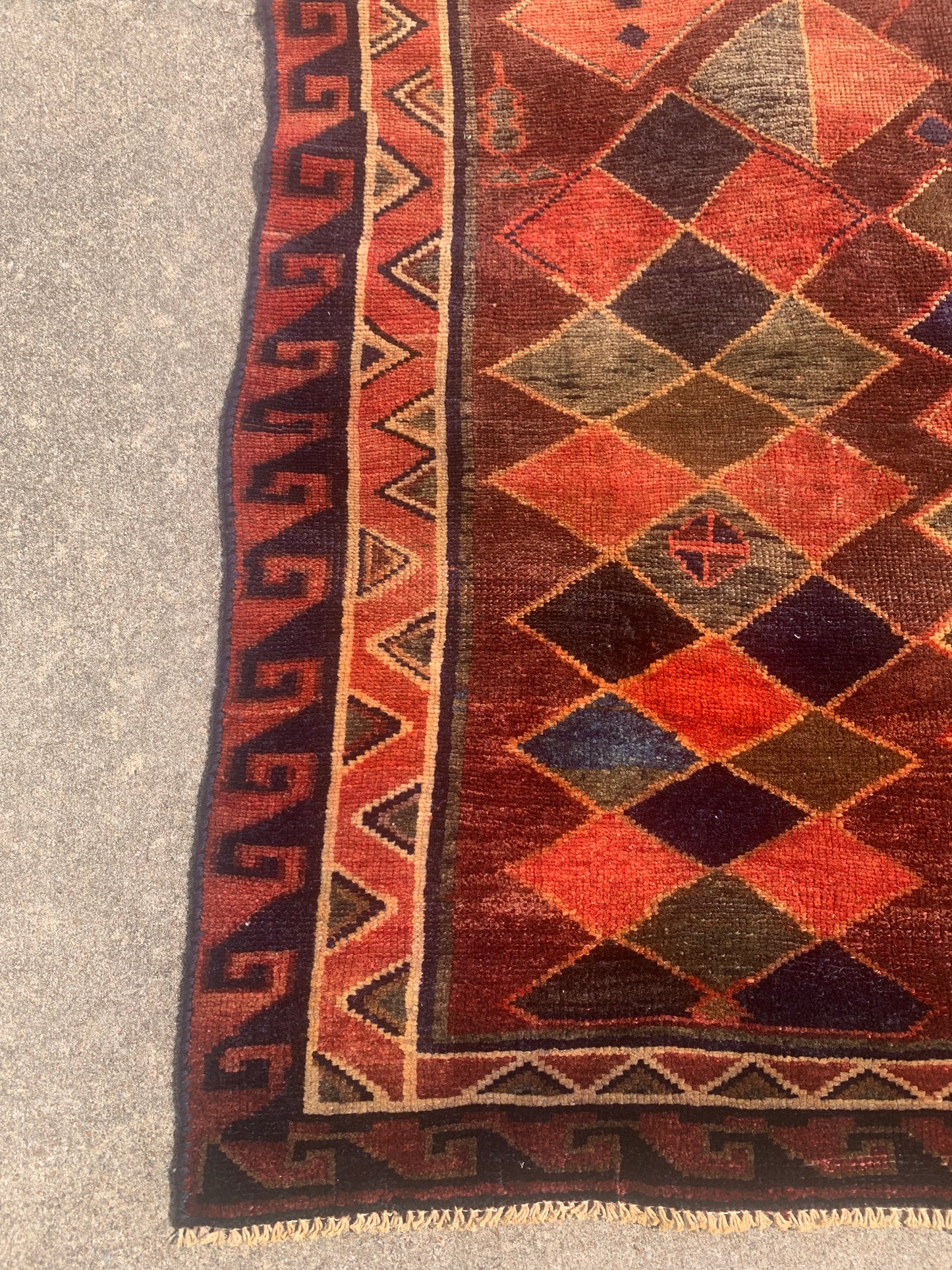 Antique Tribal Rug- 4'11 x 6'10