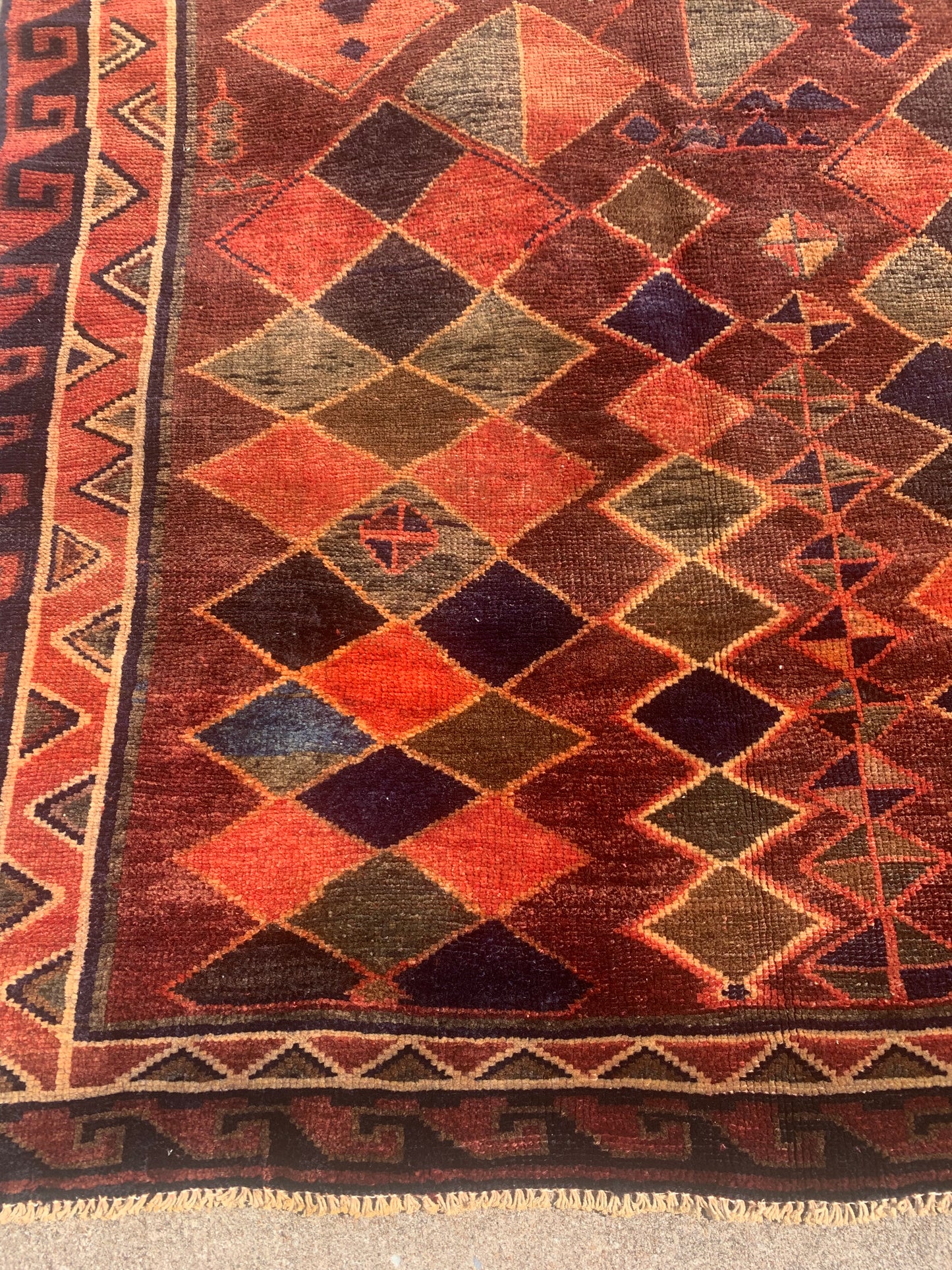 Antique Tribal Rug- 4'11 x 6'10