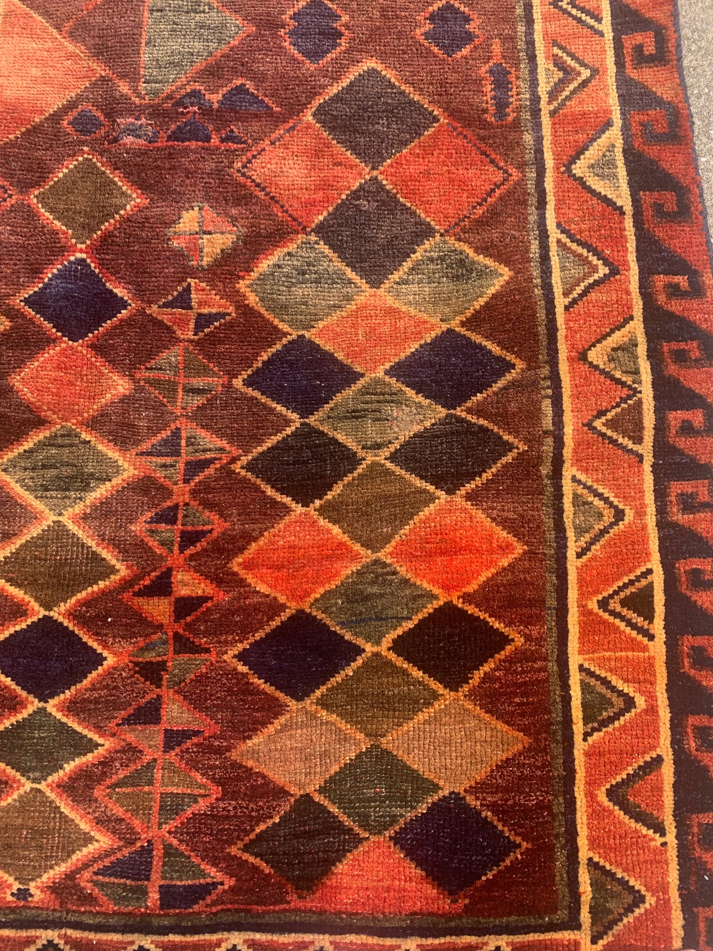 Antique Tribal Rug- 4'11 x 6'10