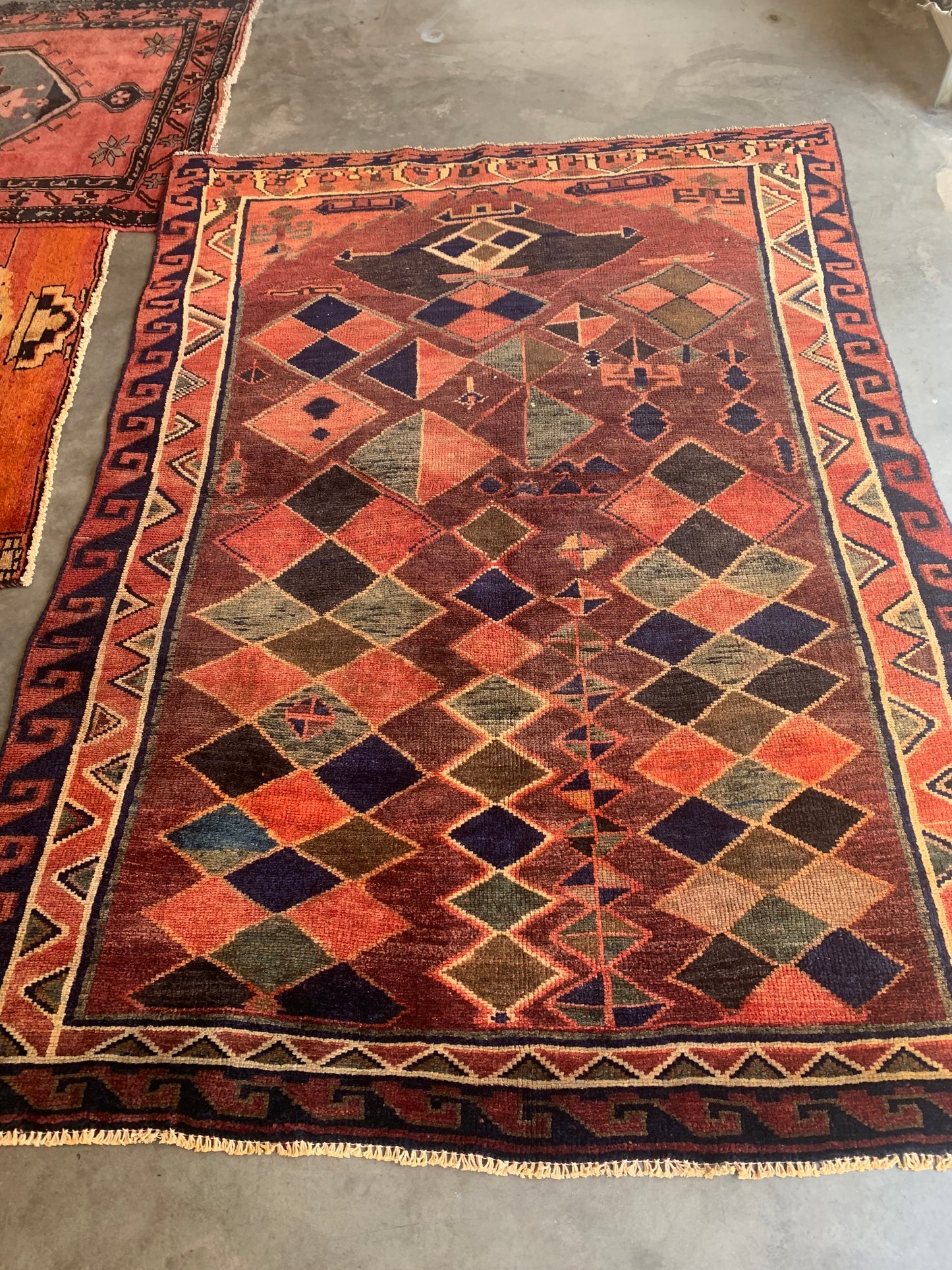 Antique Tribal Rug- 4'11 x 6'10