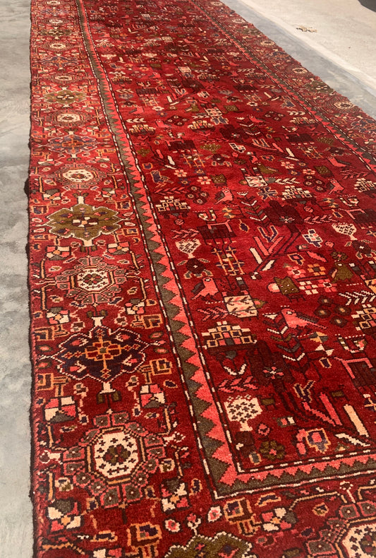 Antique Village Runner- 3'10 x 10'11