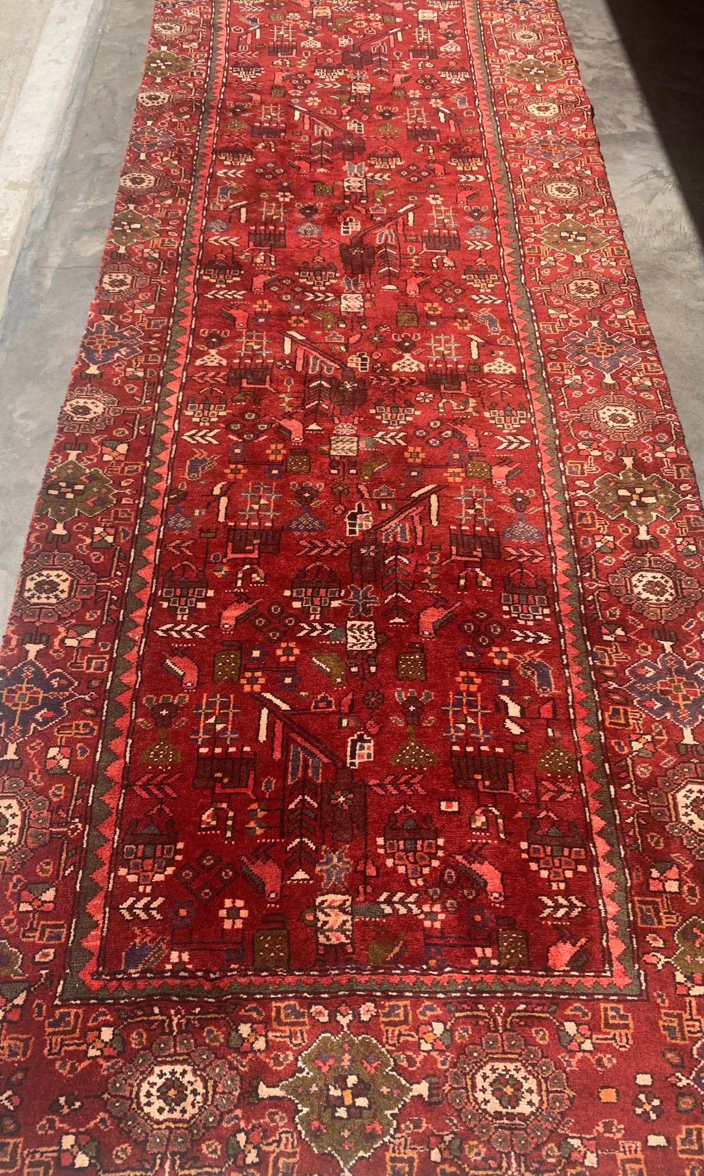 Antique Village Runner- 3'10 x 10'11