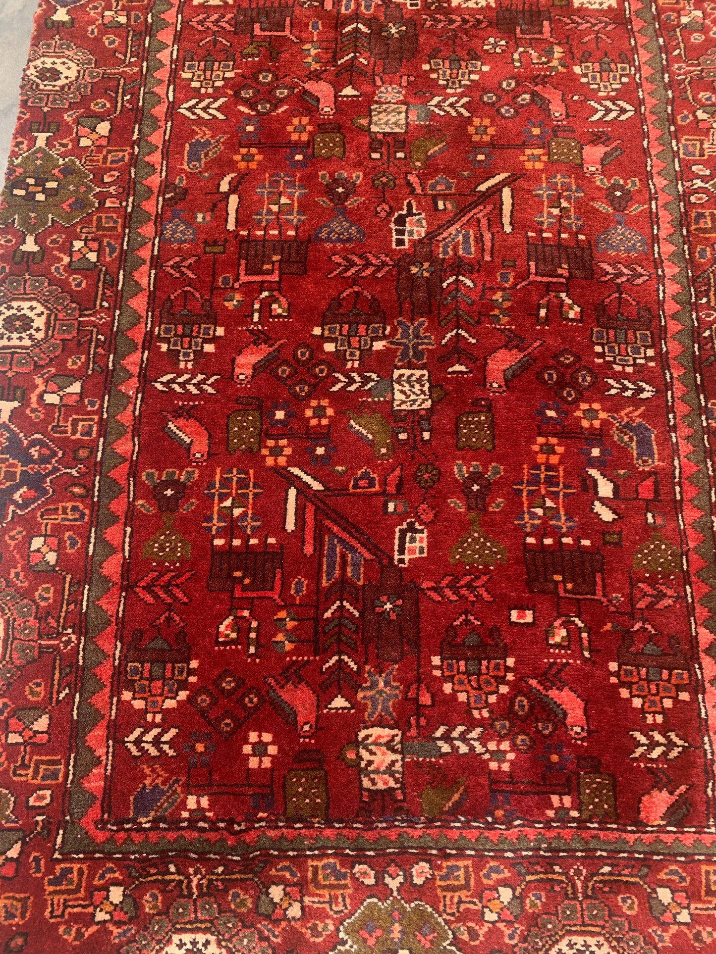 Antique Village Runner- 3'10 x 10'11