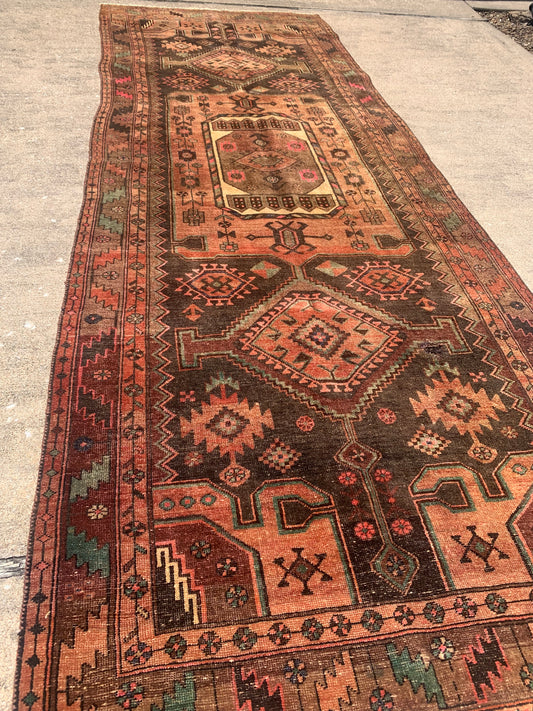 Antique Village Runner- 4’5 x 11’9