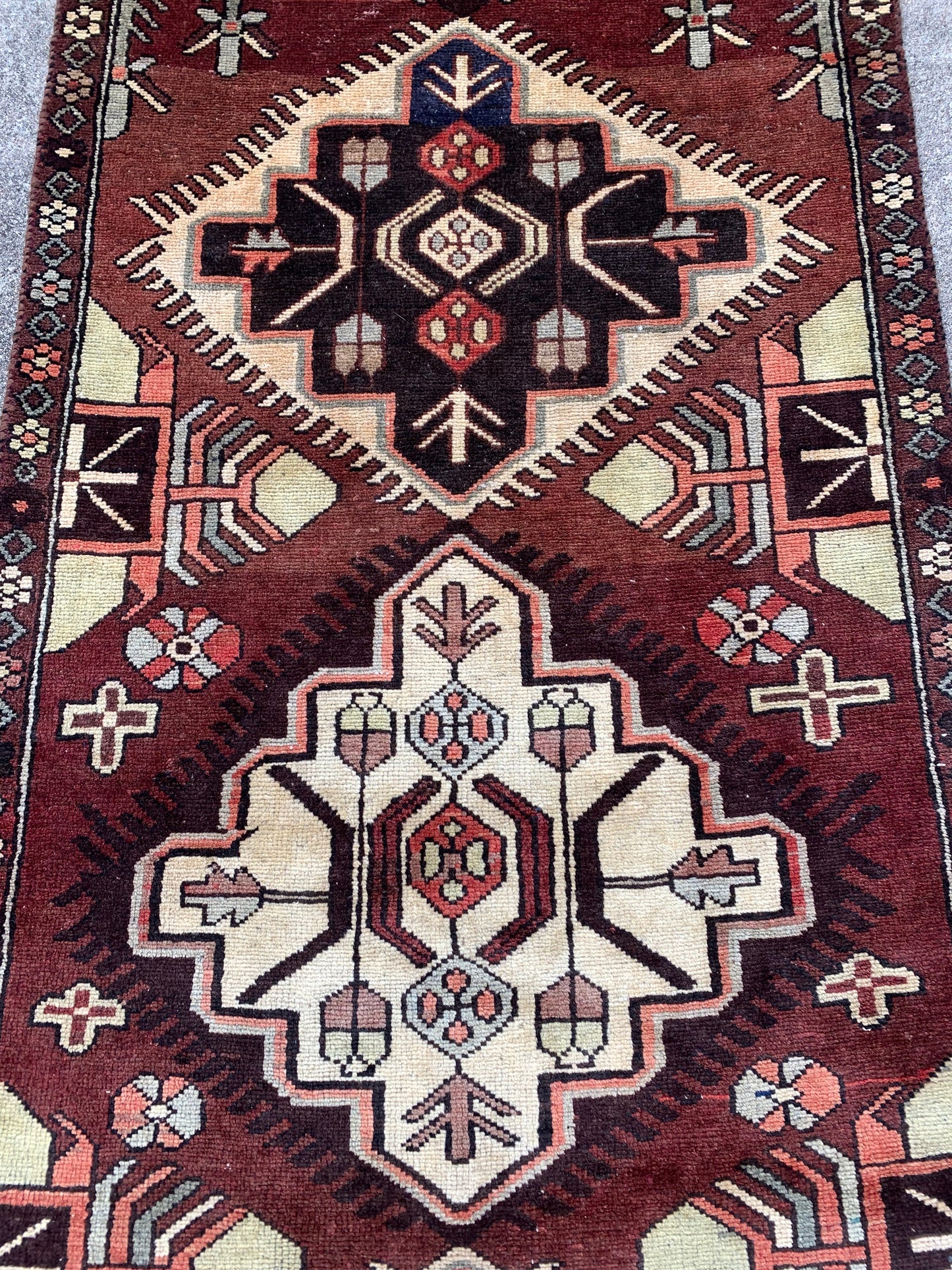 Antique Village Runner- 9’6 x 3’9