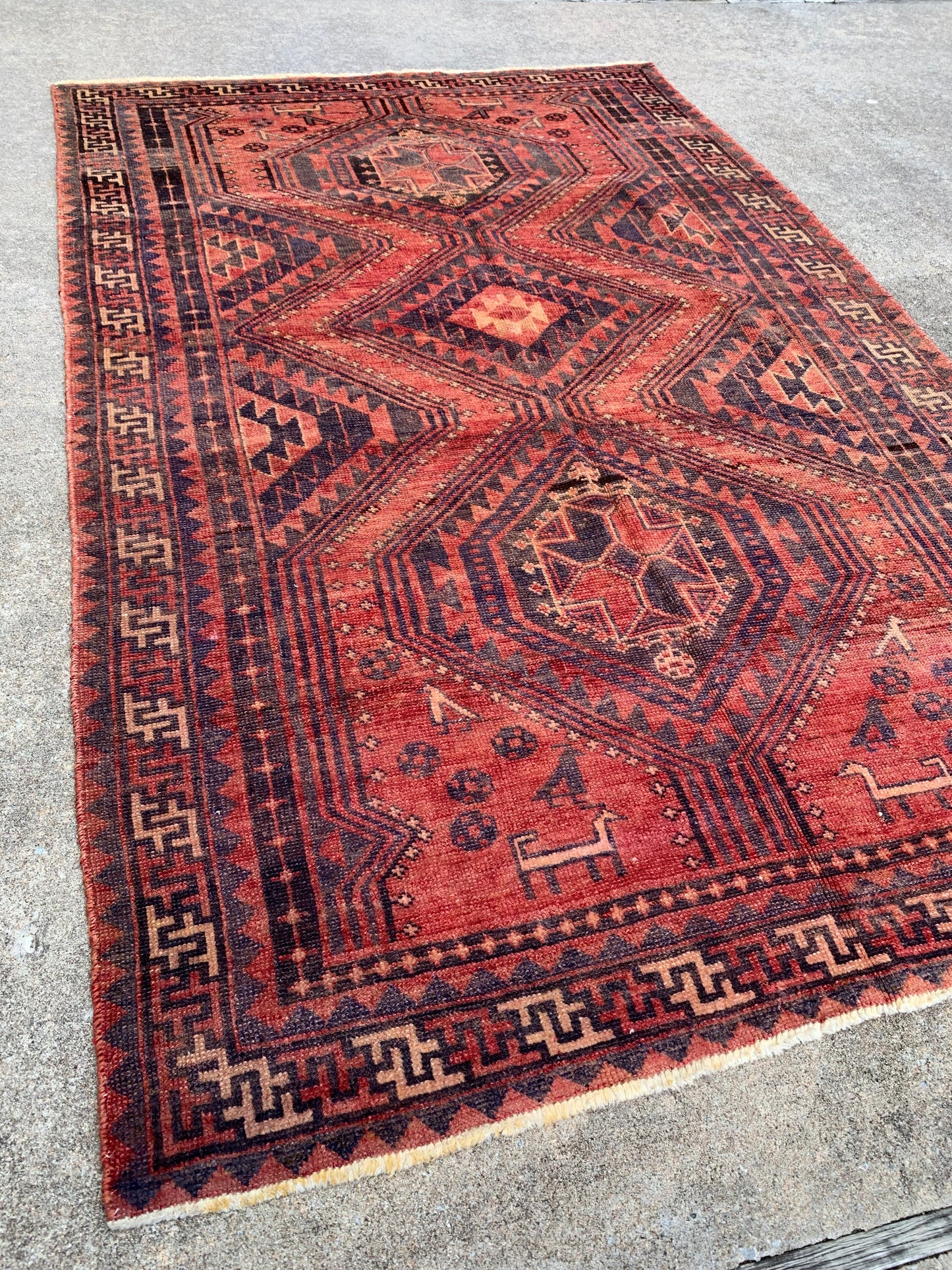 Antique Tribal Rug- 8’5 x 5’4