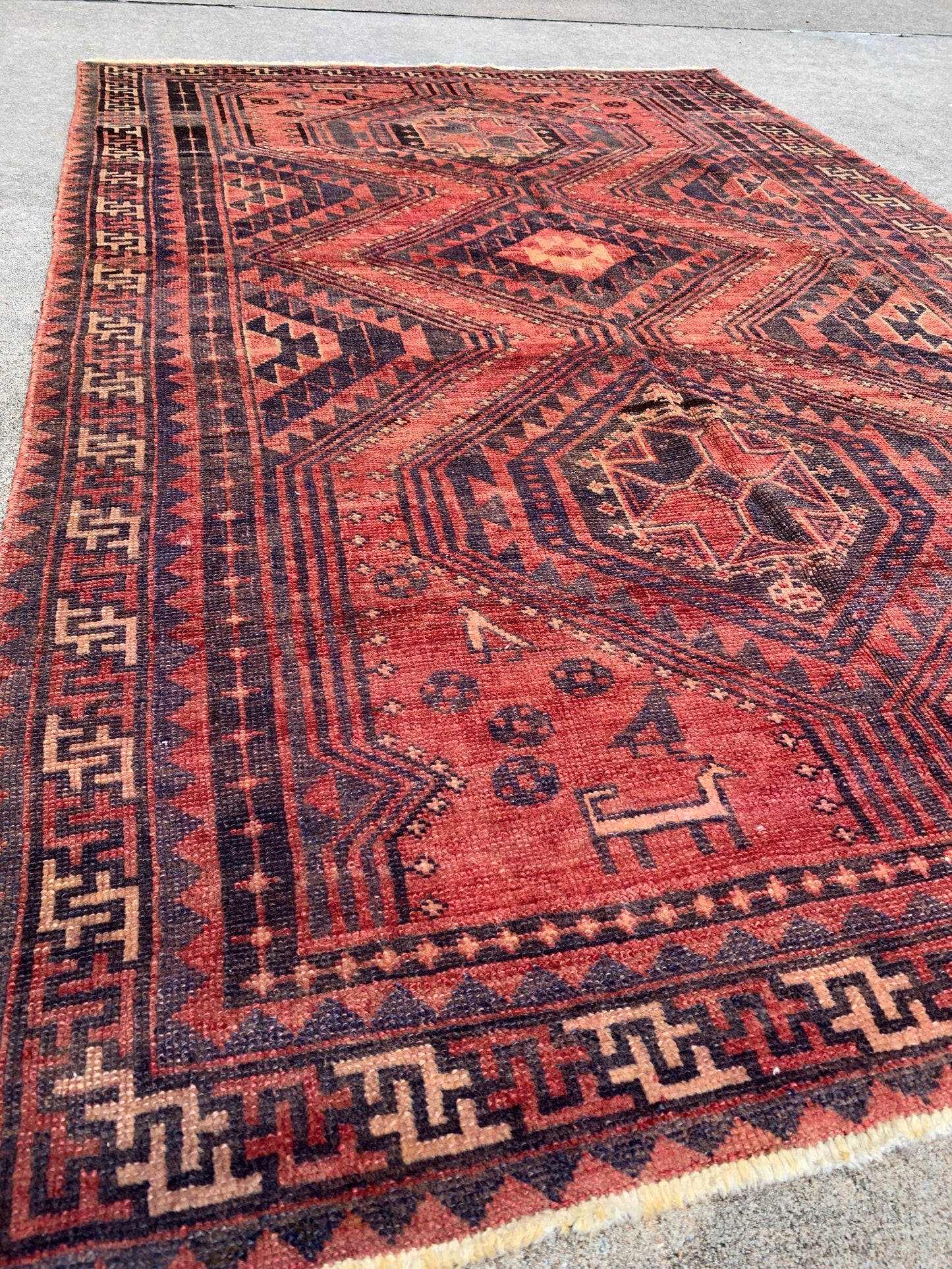 Antique Tribal Rug- 8’5 x 5’4