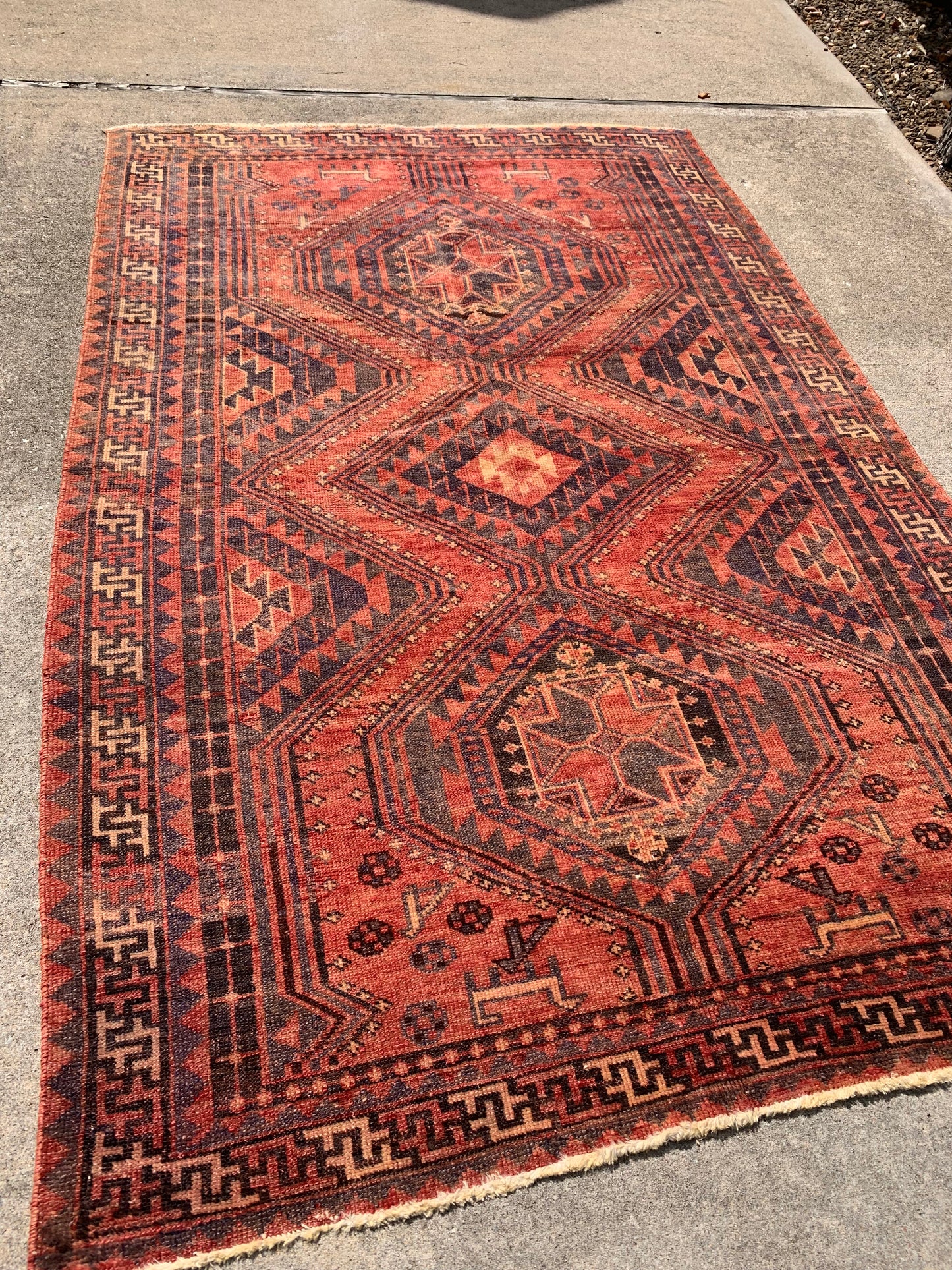 Antique Tribal Rug- 8’5 x 5’4