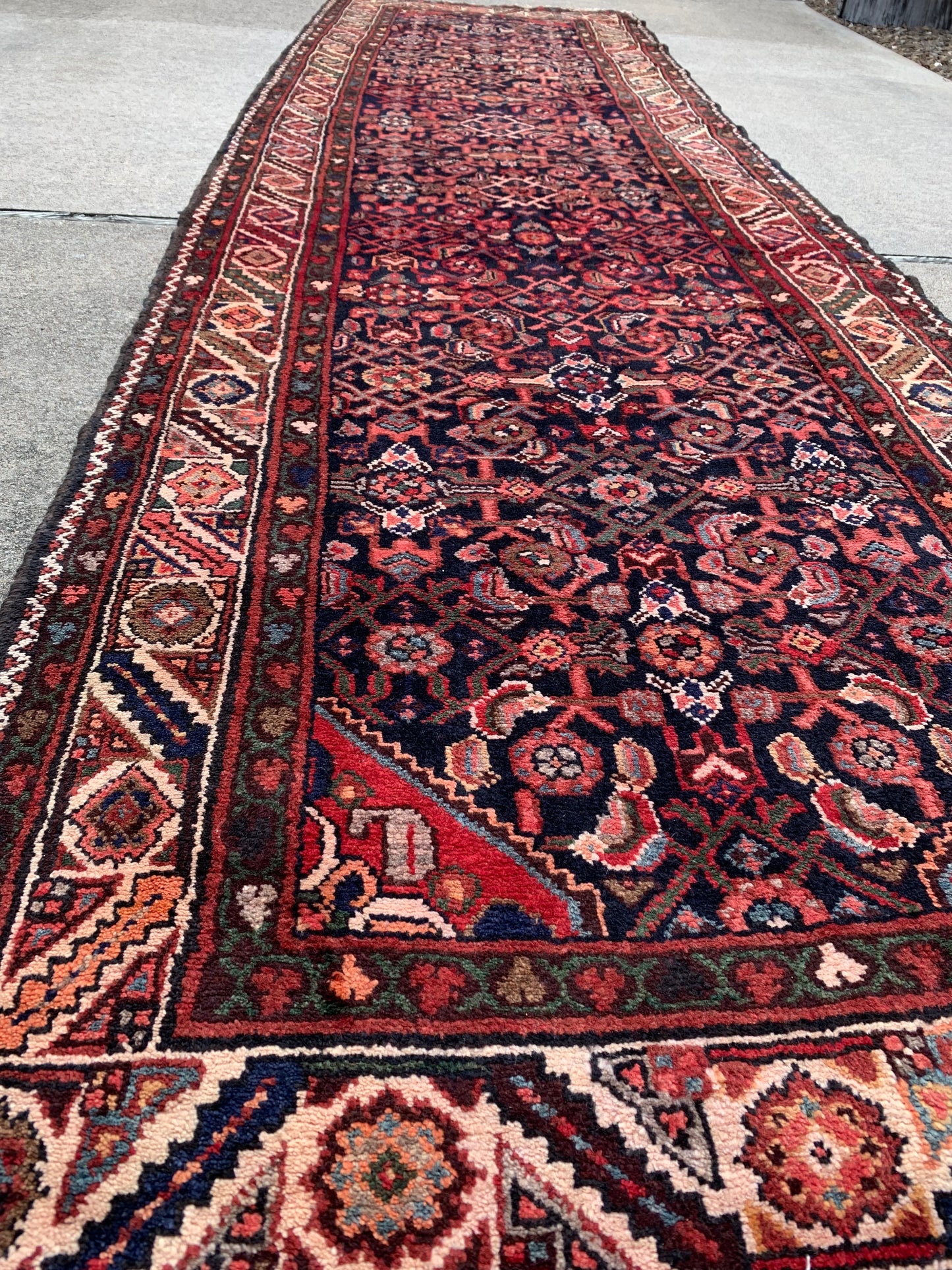 Antique Persian Runner- 13’5 x 3’7