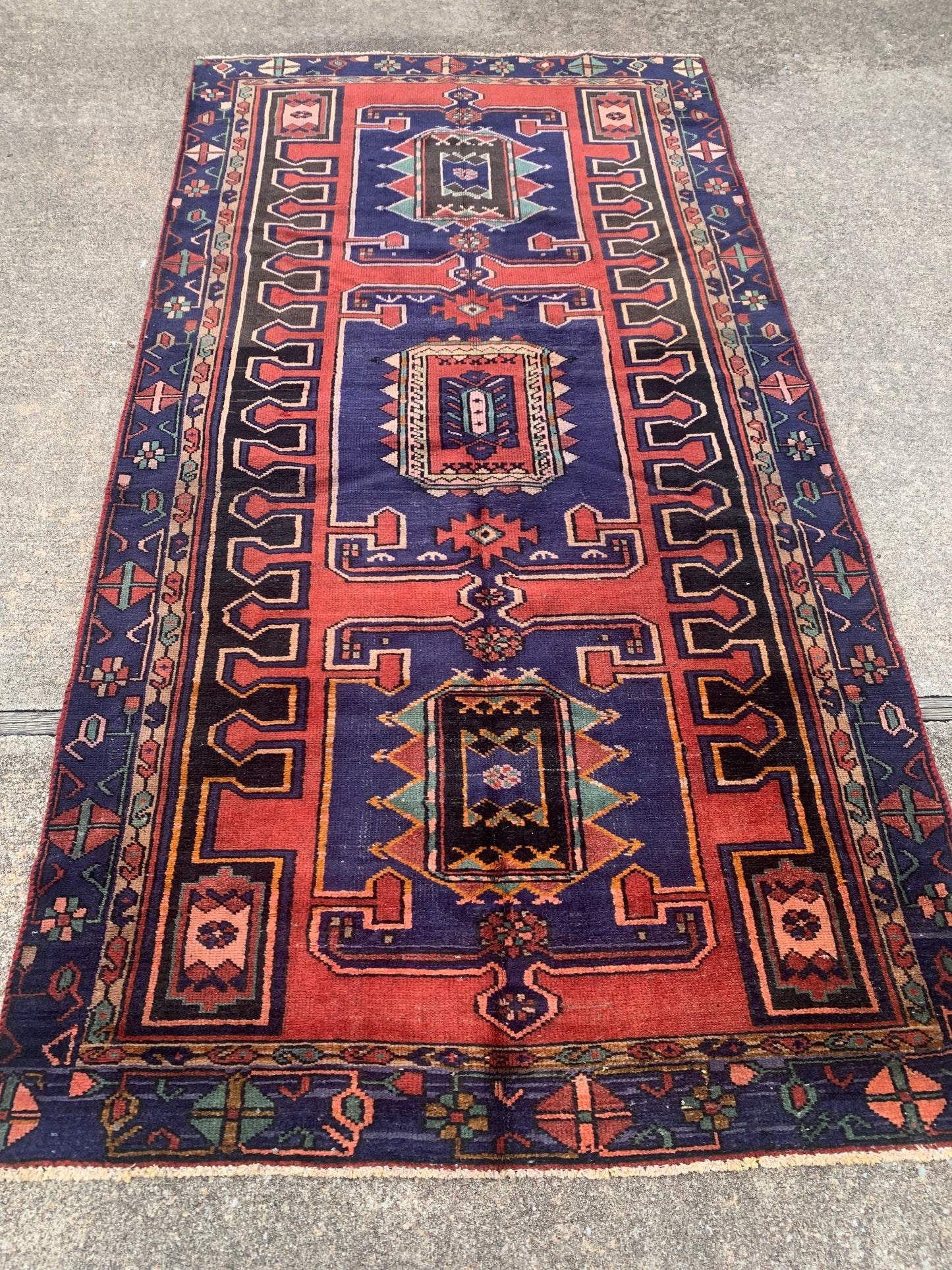 Antique Tribal Rug- 4’ x 7’7