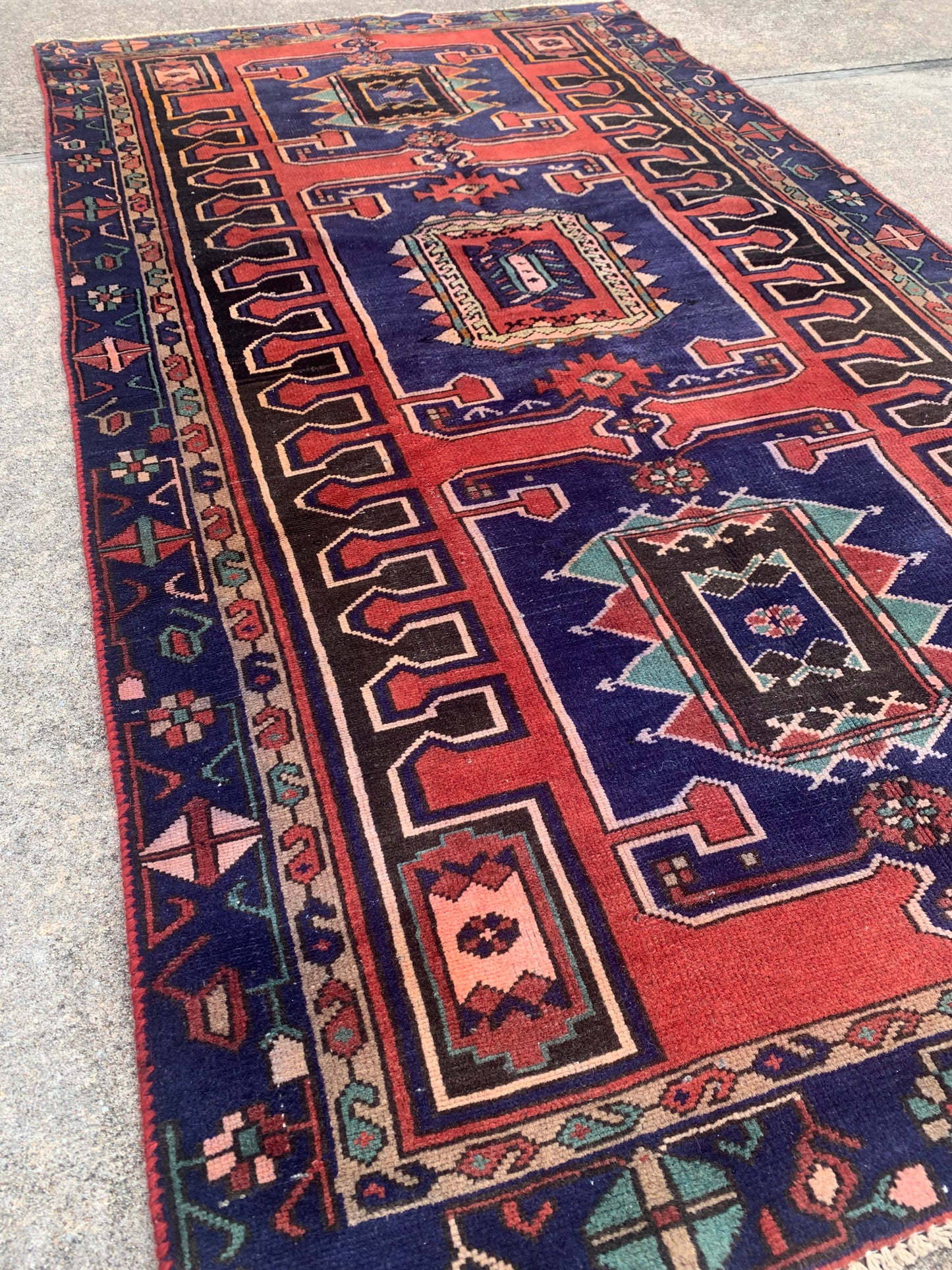 Antique Tribal Rug- 4’ x 7’7