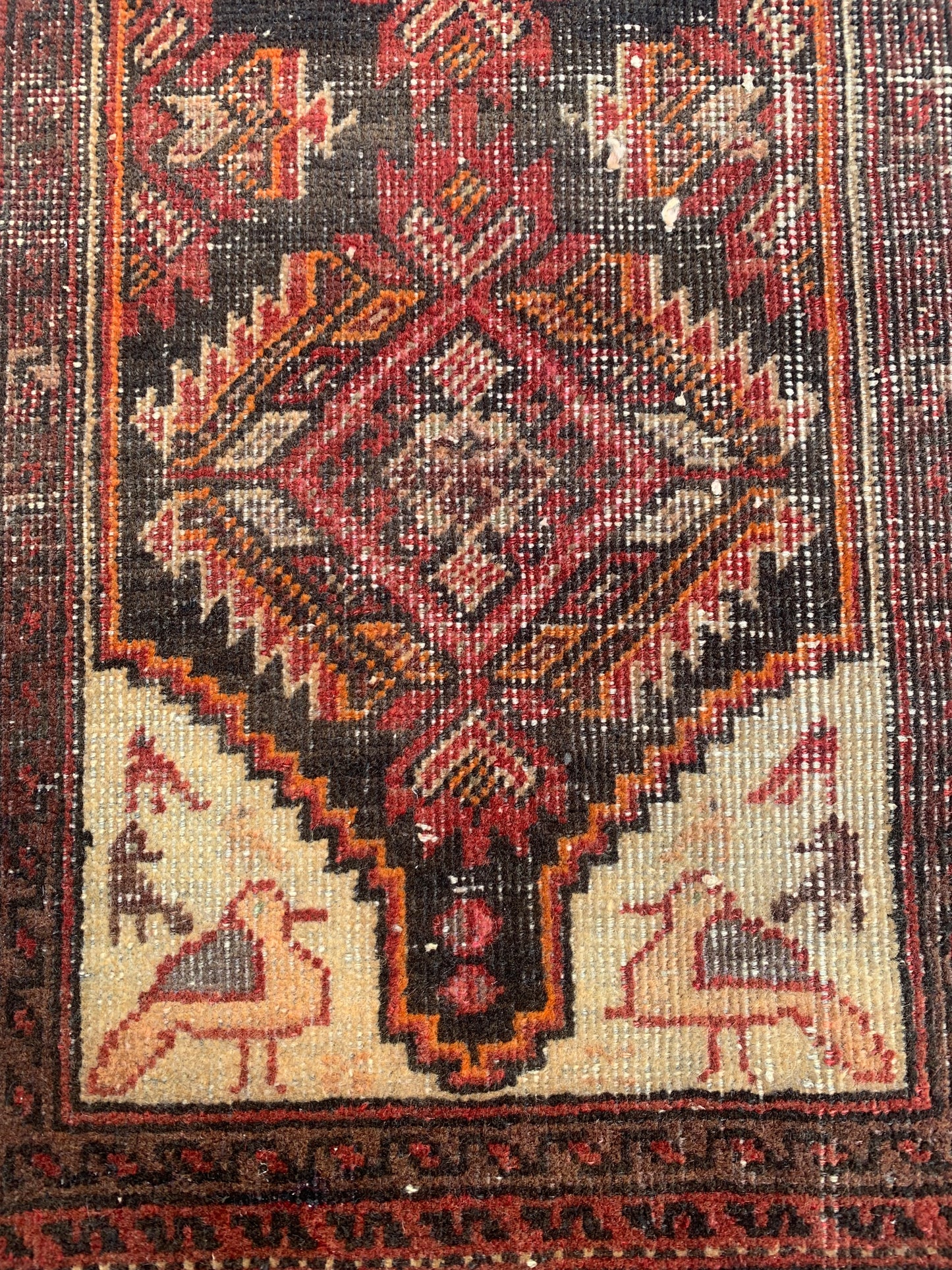 Antique Tribal Rug- 2’6 x 1’4
