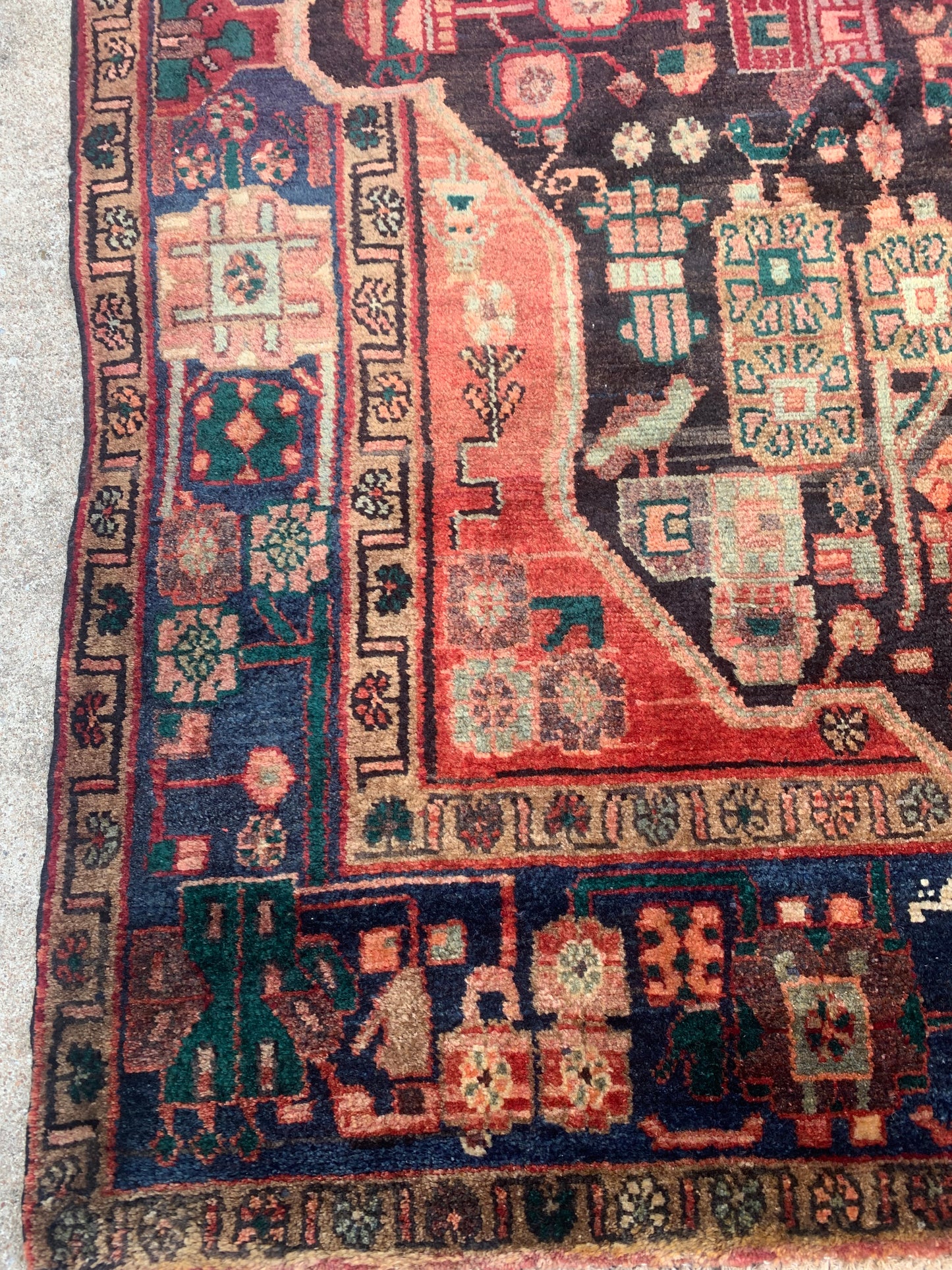 Antique Persian Rug- 9’5 x 5’1