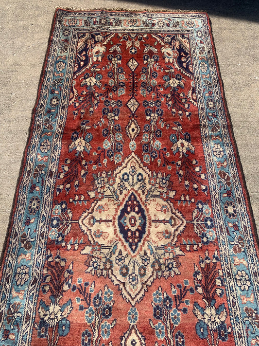 Antique Persian Runner- 3'6 x 9'6