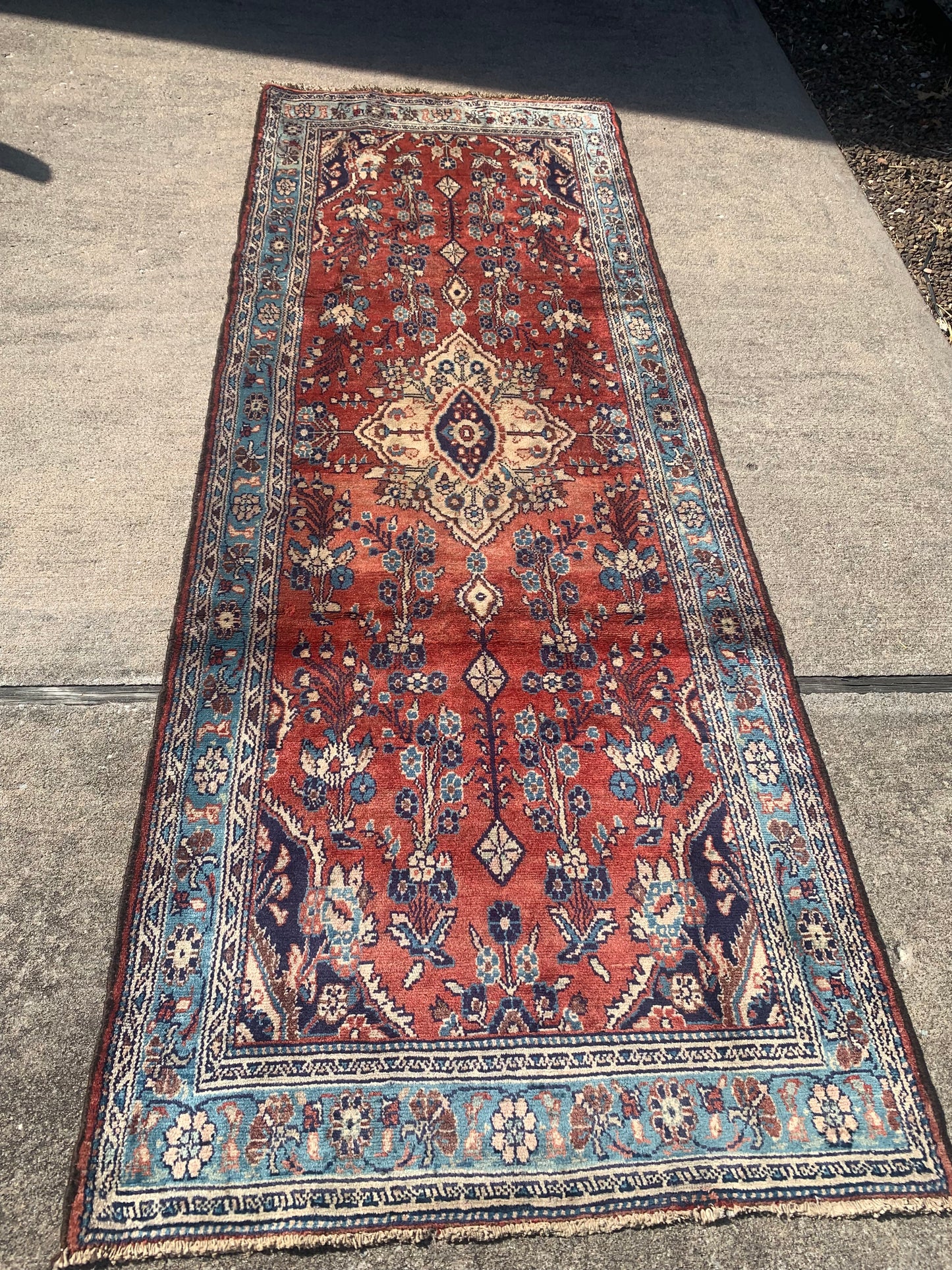 Antique Persian Runner- 3'6 x 9'6