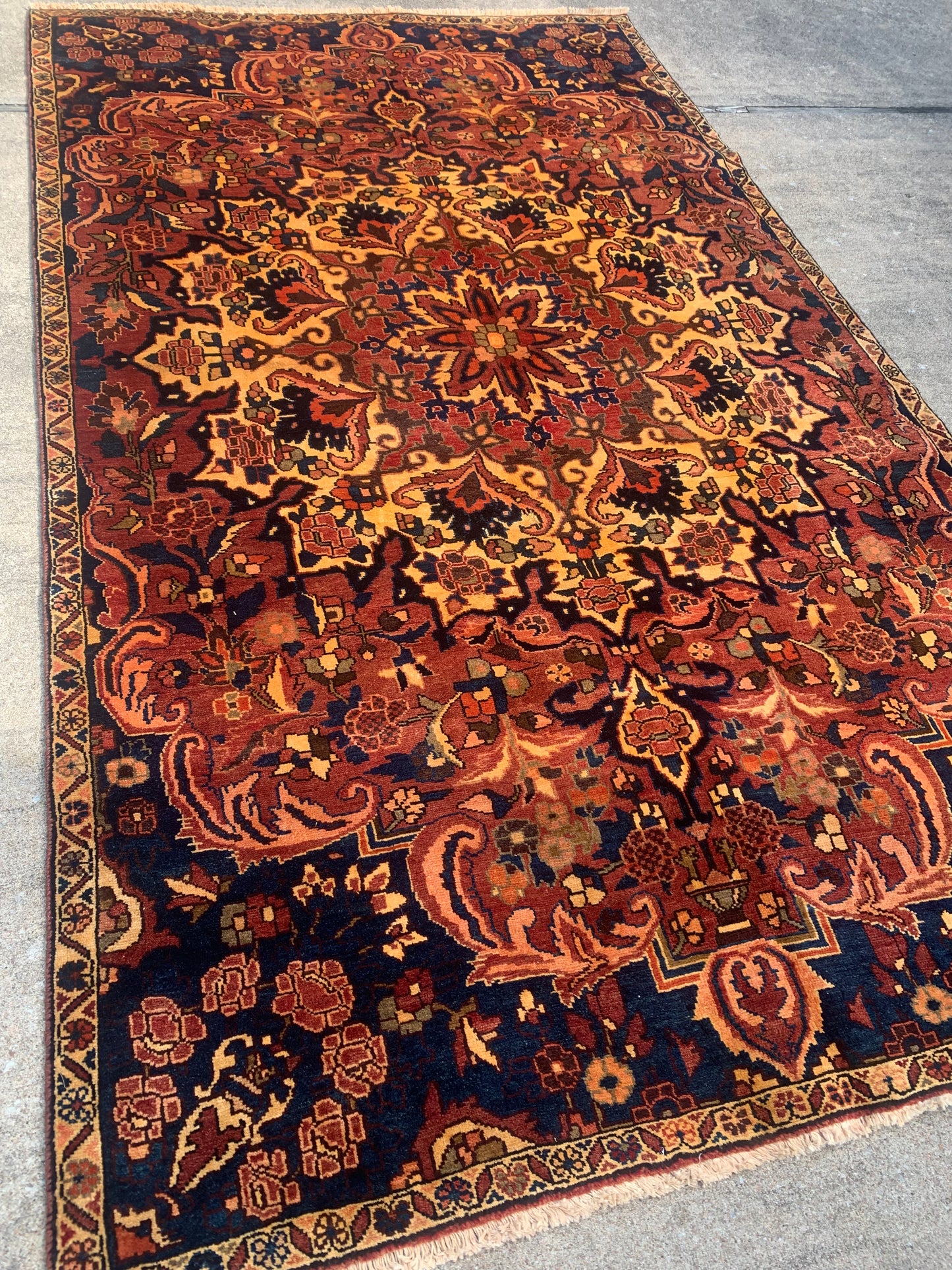 Antique Persian Rug- 9'6 x 5'6