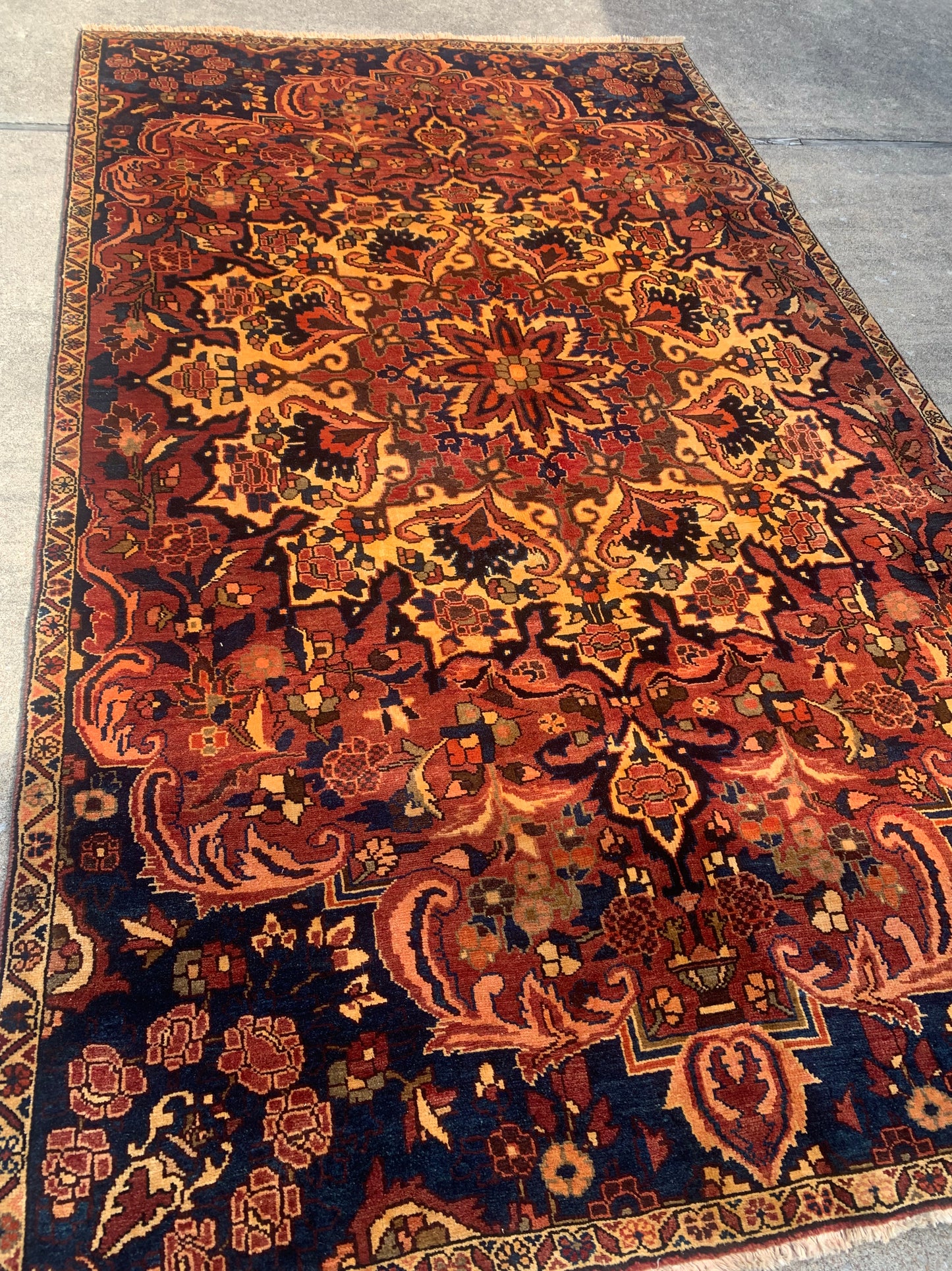 Antique Persian Rug- 9'6 x 5'6
