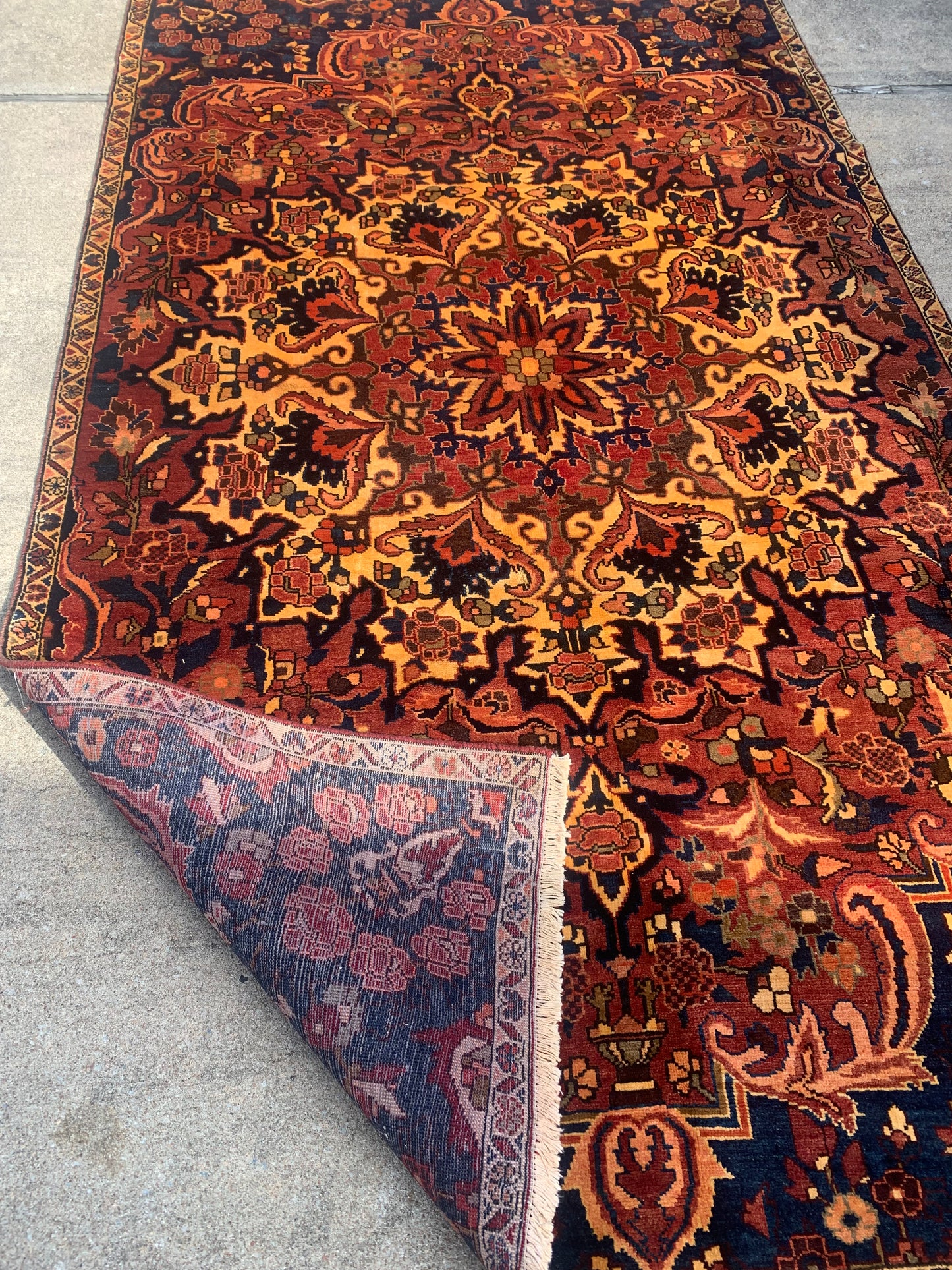 Antique Persian Rug- 9'6 x 5'6