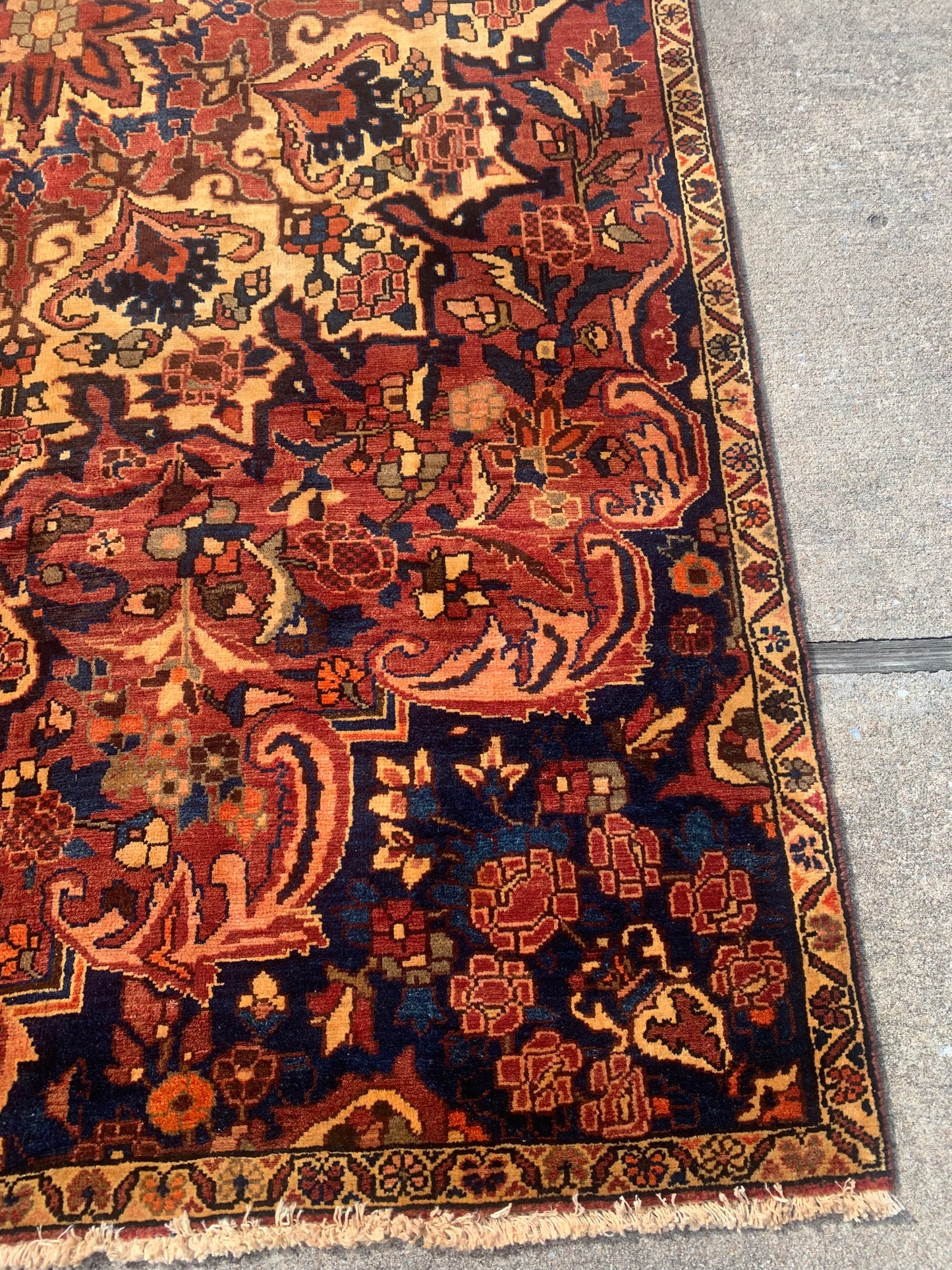 Antique Persian Rug- 9'6 x 5'6