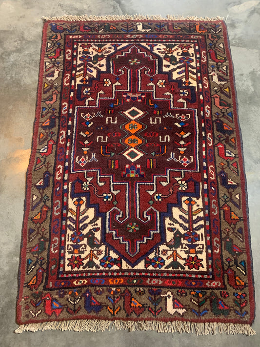 Vintage Persian Rug- 3’7 x 2’5