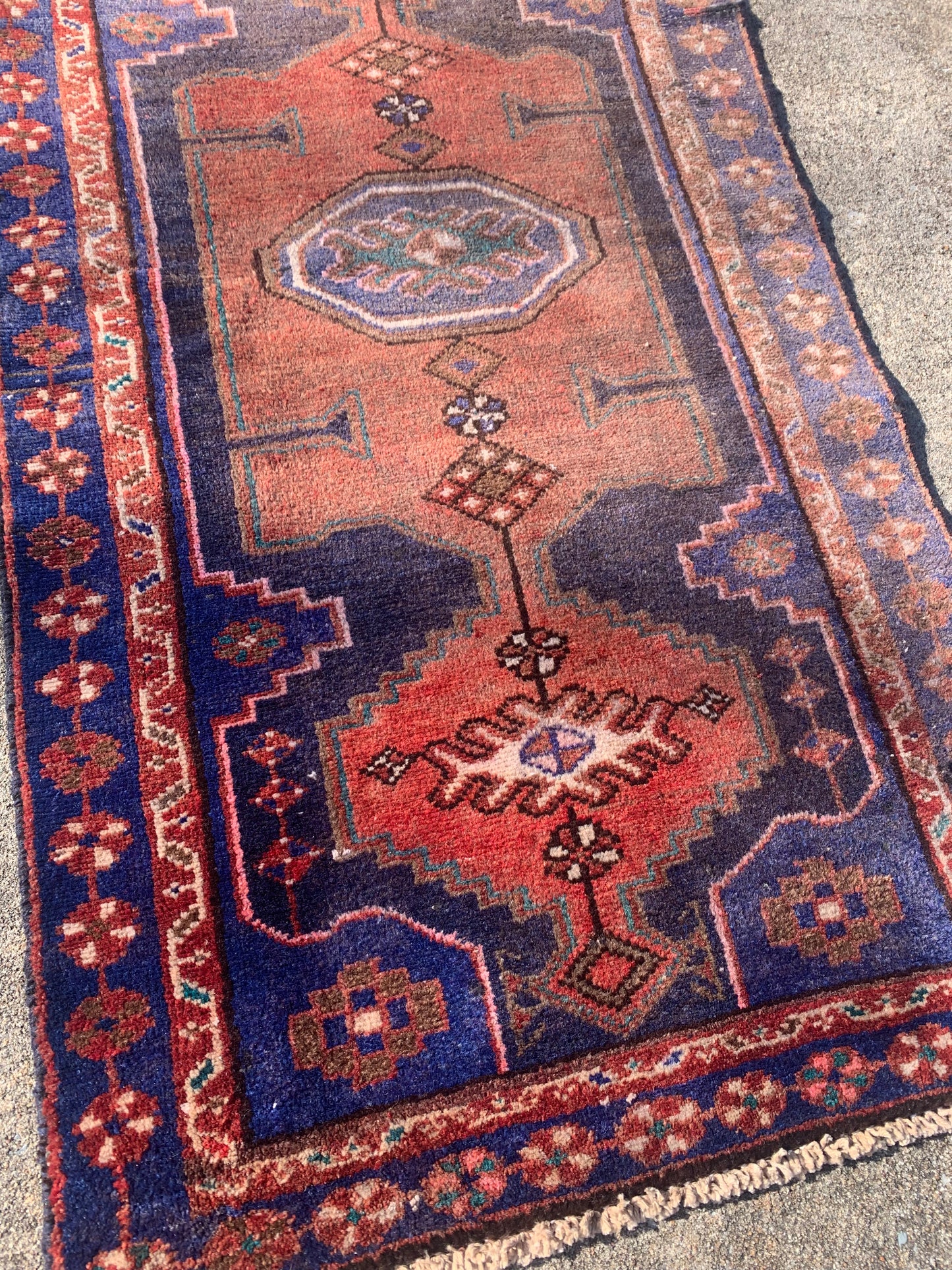 Vintage Persian Rug- 4’4 x 2’4