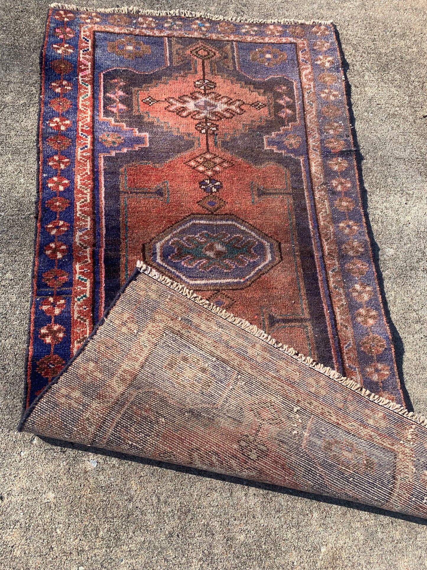 Vintage Persian Rug- 4’4 x 2’4