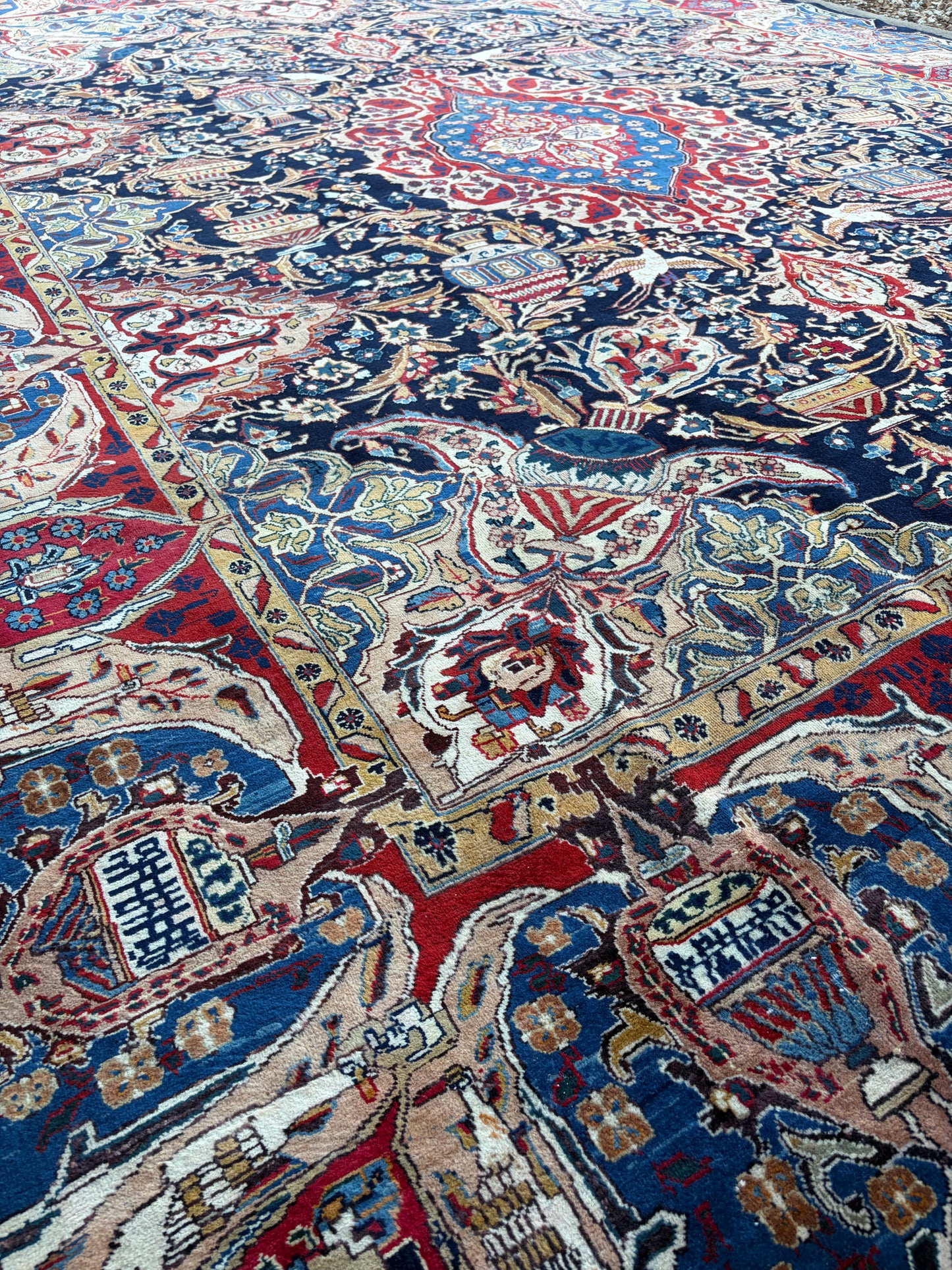 Vintage Royal Pictorial of Life Rug-12’4 x 9’9