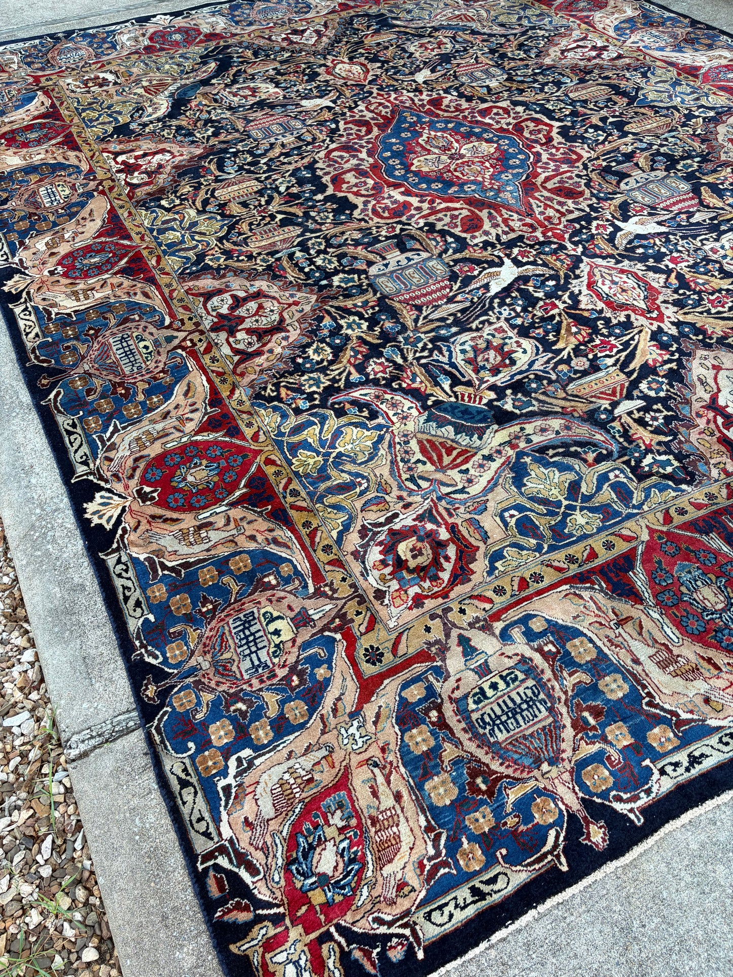 Vintage Royal Pictorial of Life Rug-12’4 x 9’9