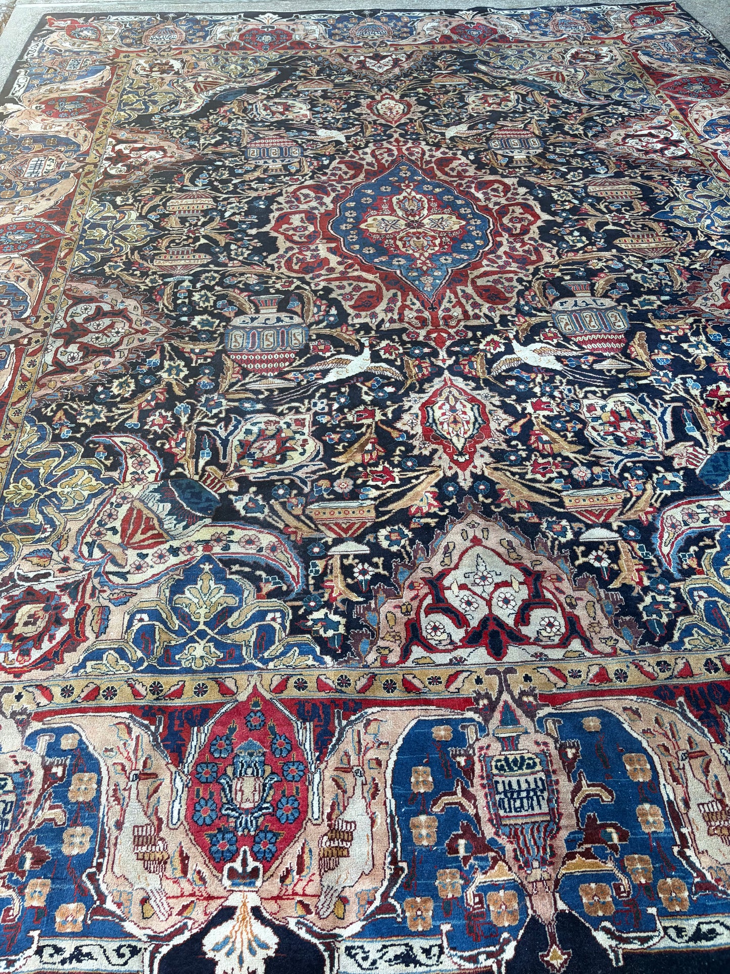Vintage Royal Pictorial of Life Rug-12’4 x 9’9