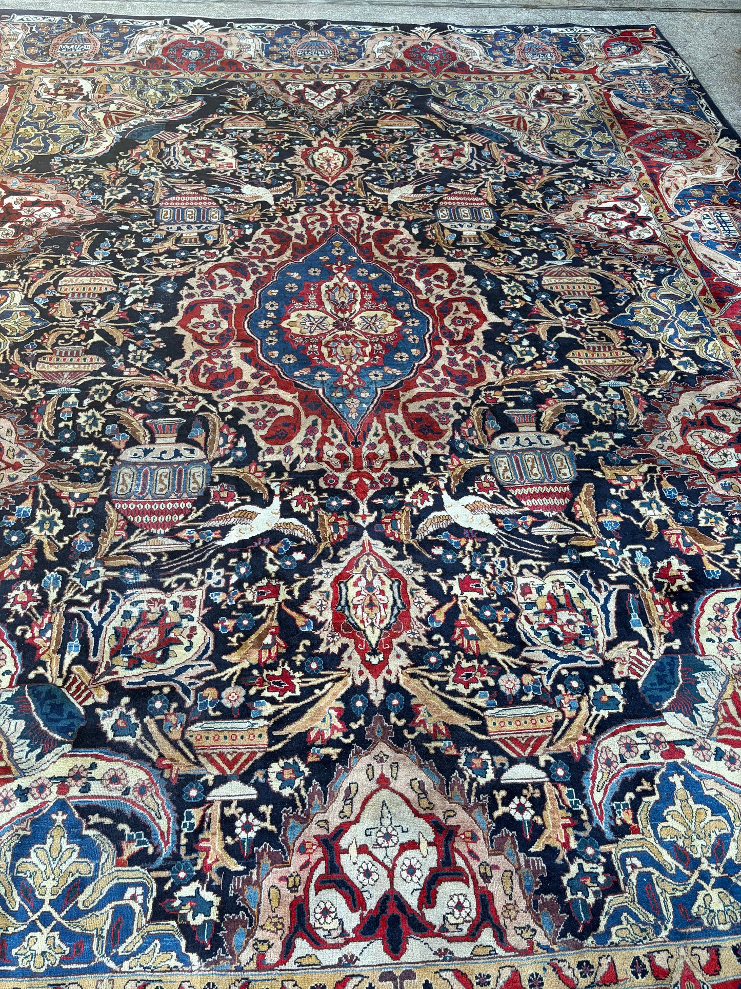 Vintage Royal Pictorial of Life Rug-12’4 x 9’9