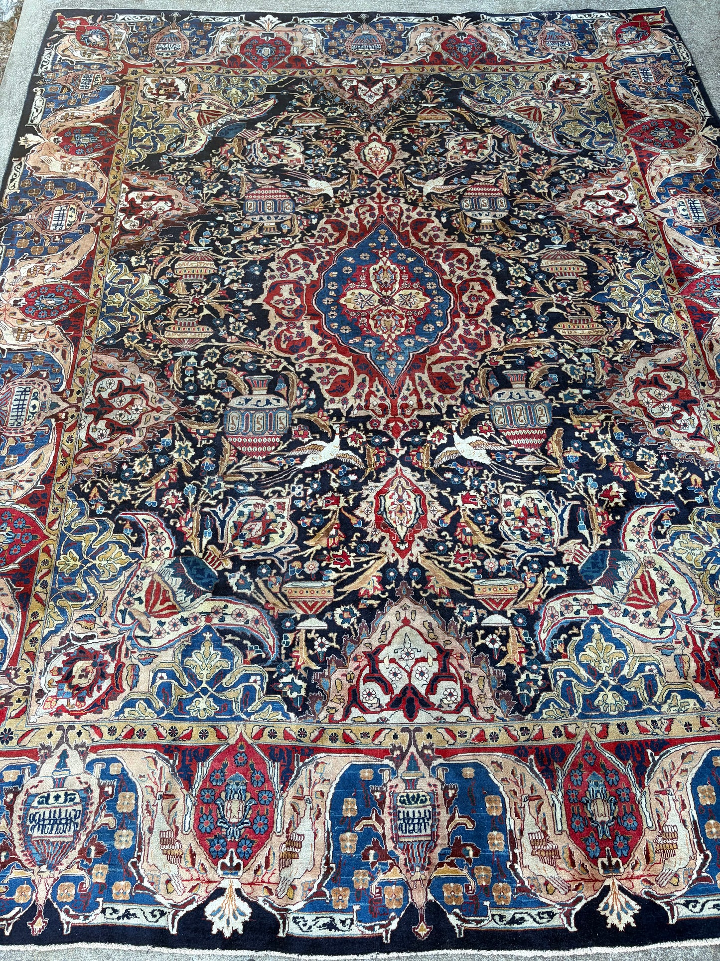 Vintage Royal Pictorial of Life Rug-12’4 x 9’9