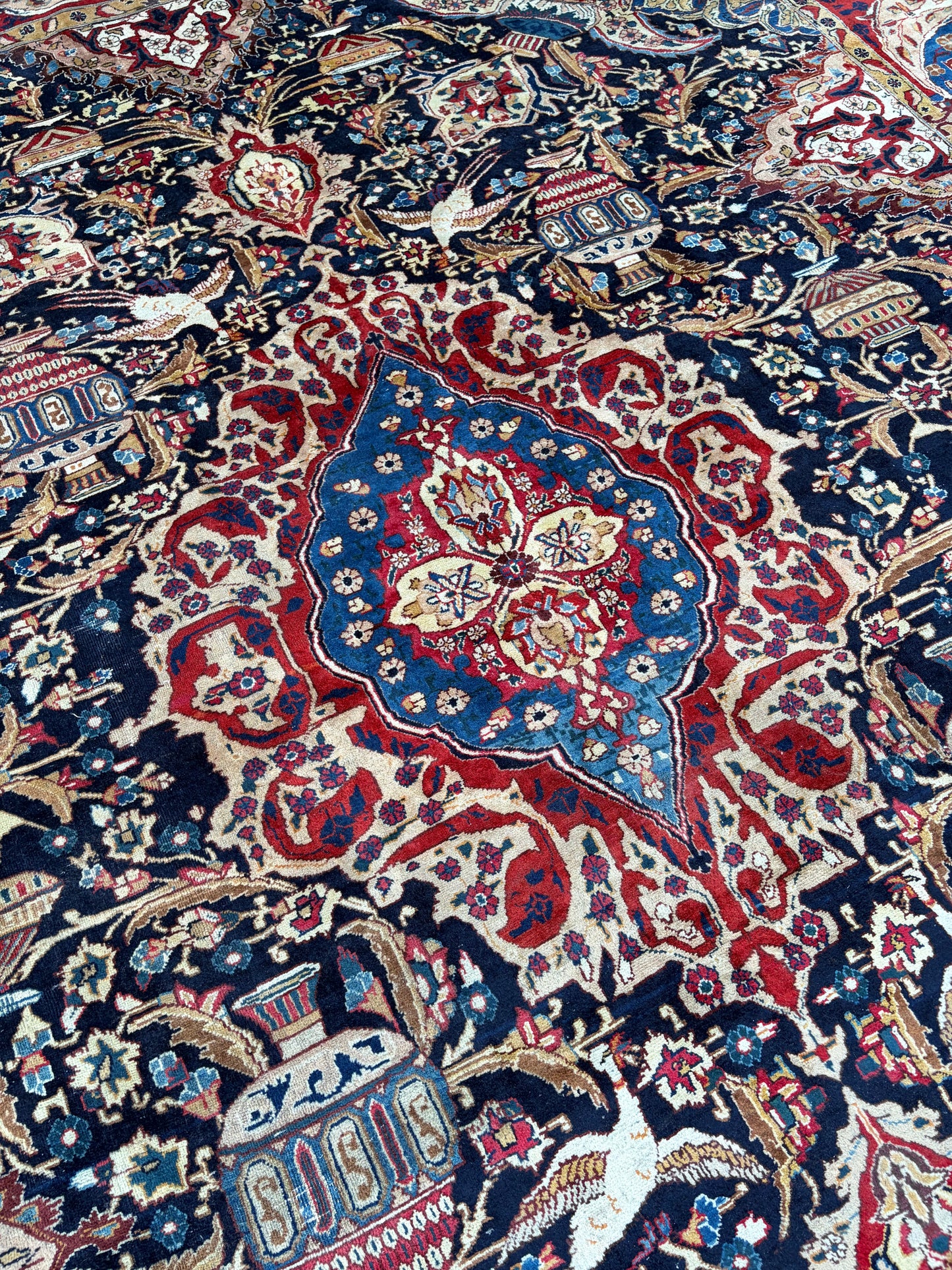 Vintage Royal Pictorial of Life Rug-12’4 x 9’9