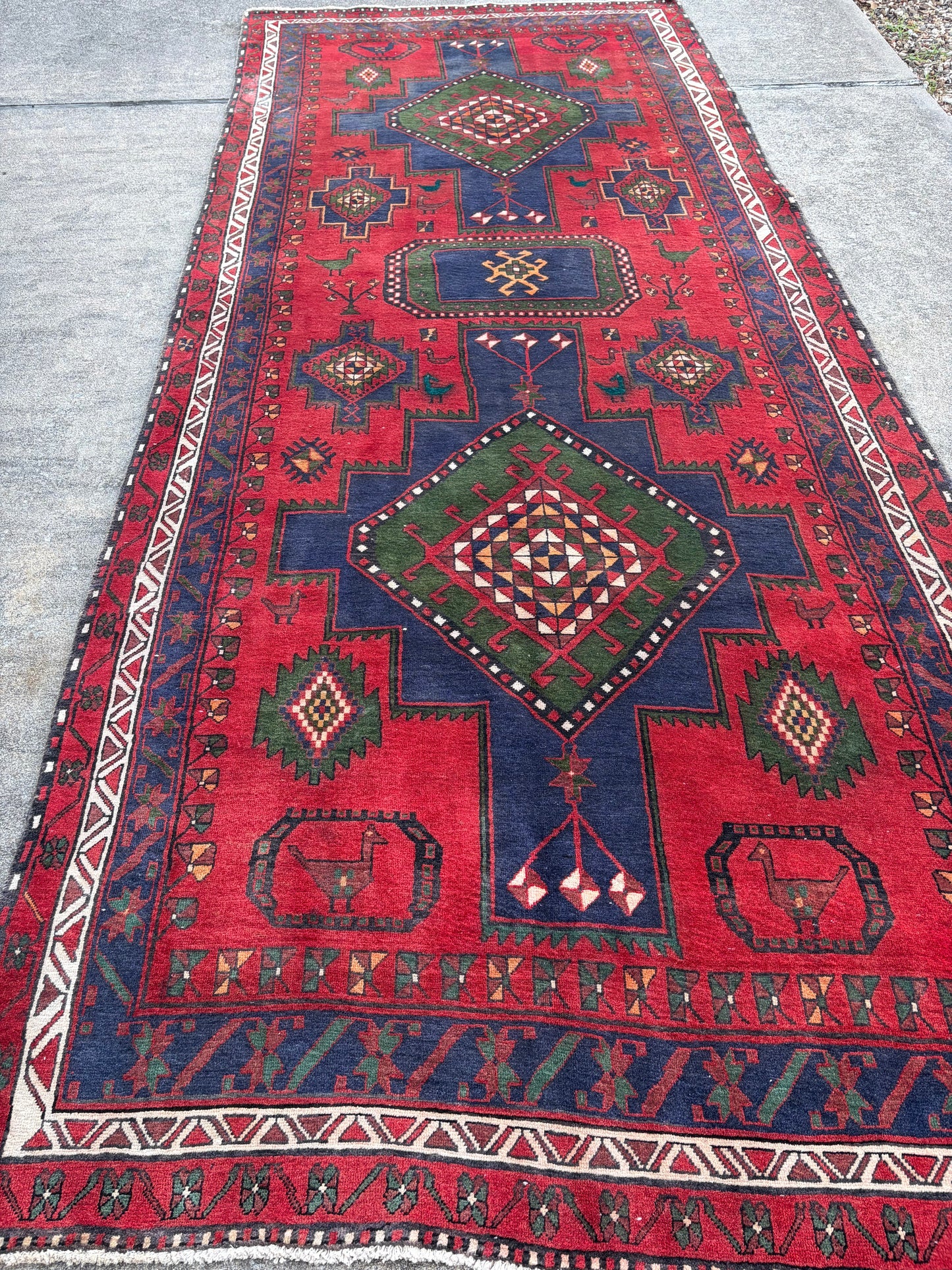 Vintage Persian Runner- 12’9 x 5’3