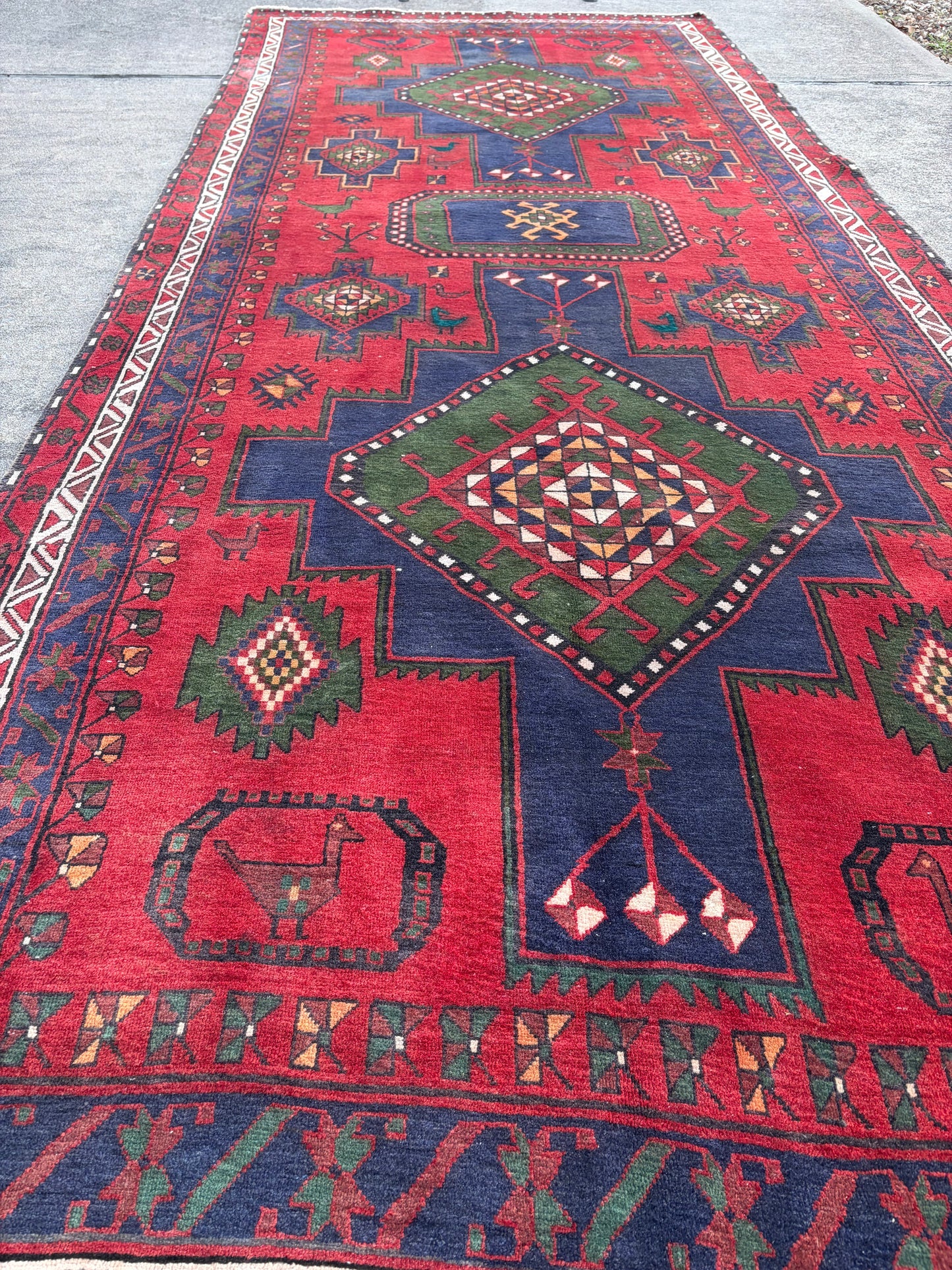 Vintage Persian Runner- 12’9 x 5’3