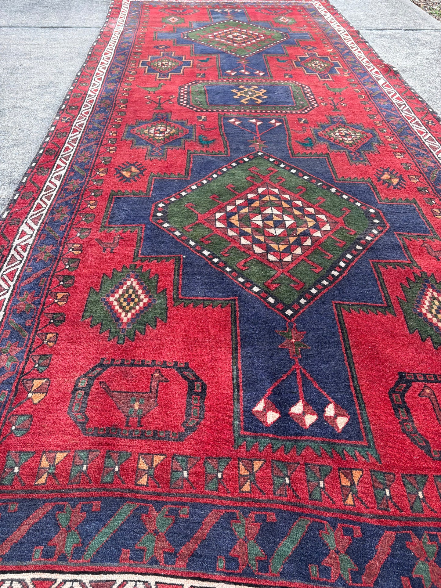 Vintage Persian Runner- 12’9 x 5’3