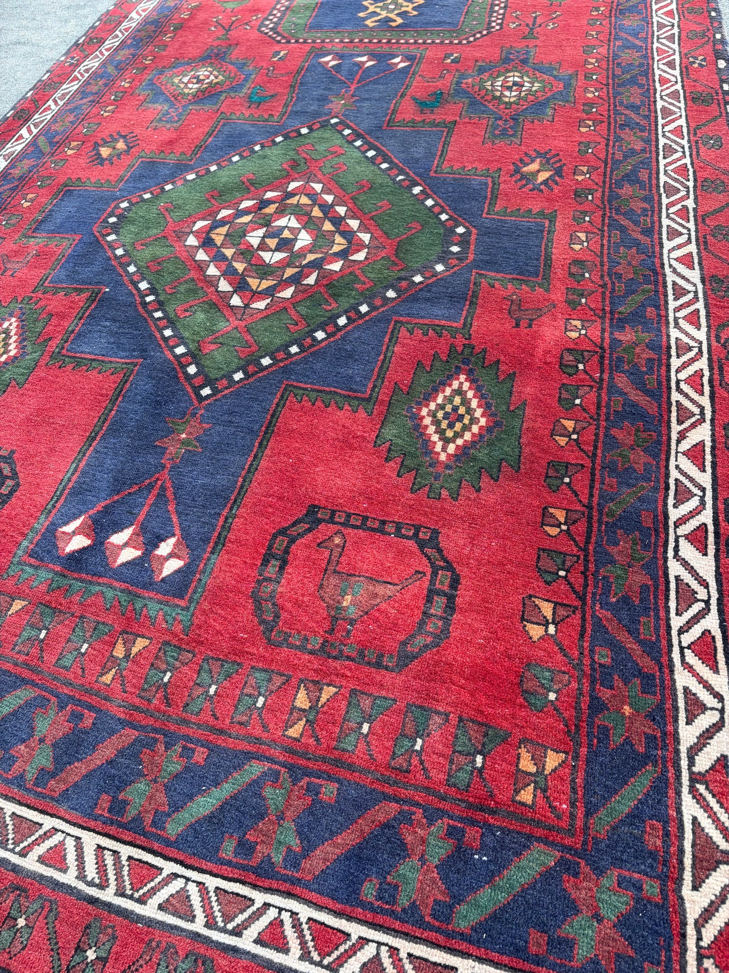 Vintage Persian Runner- 12’9 x 5’3