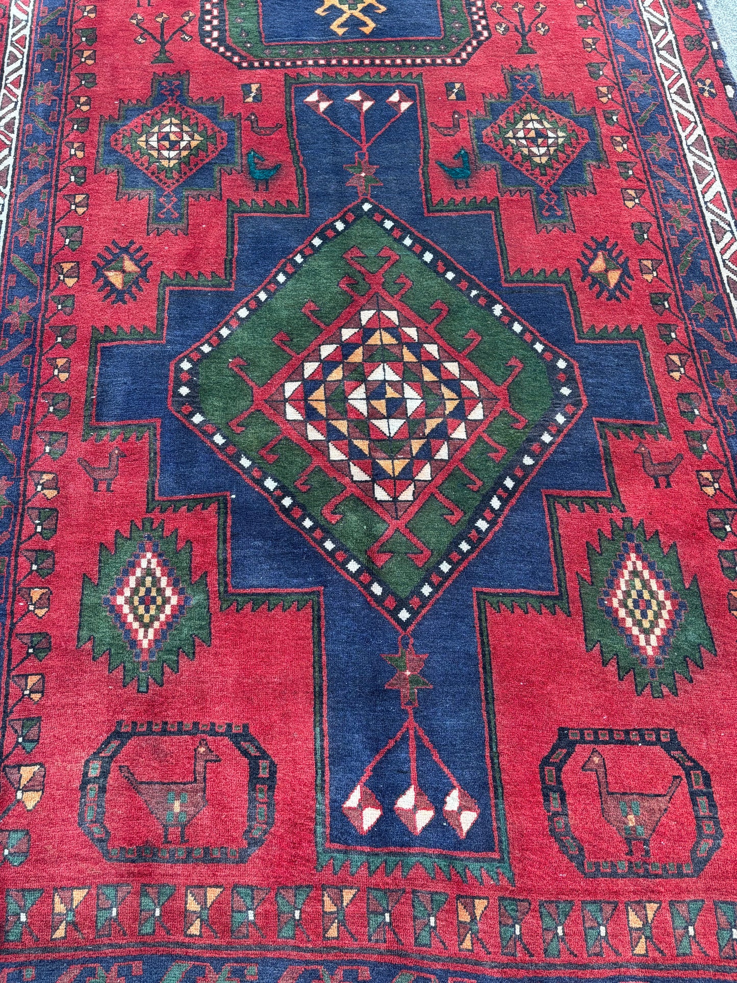 Vintage Persian Runner- 12’9 x 5’3