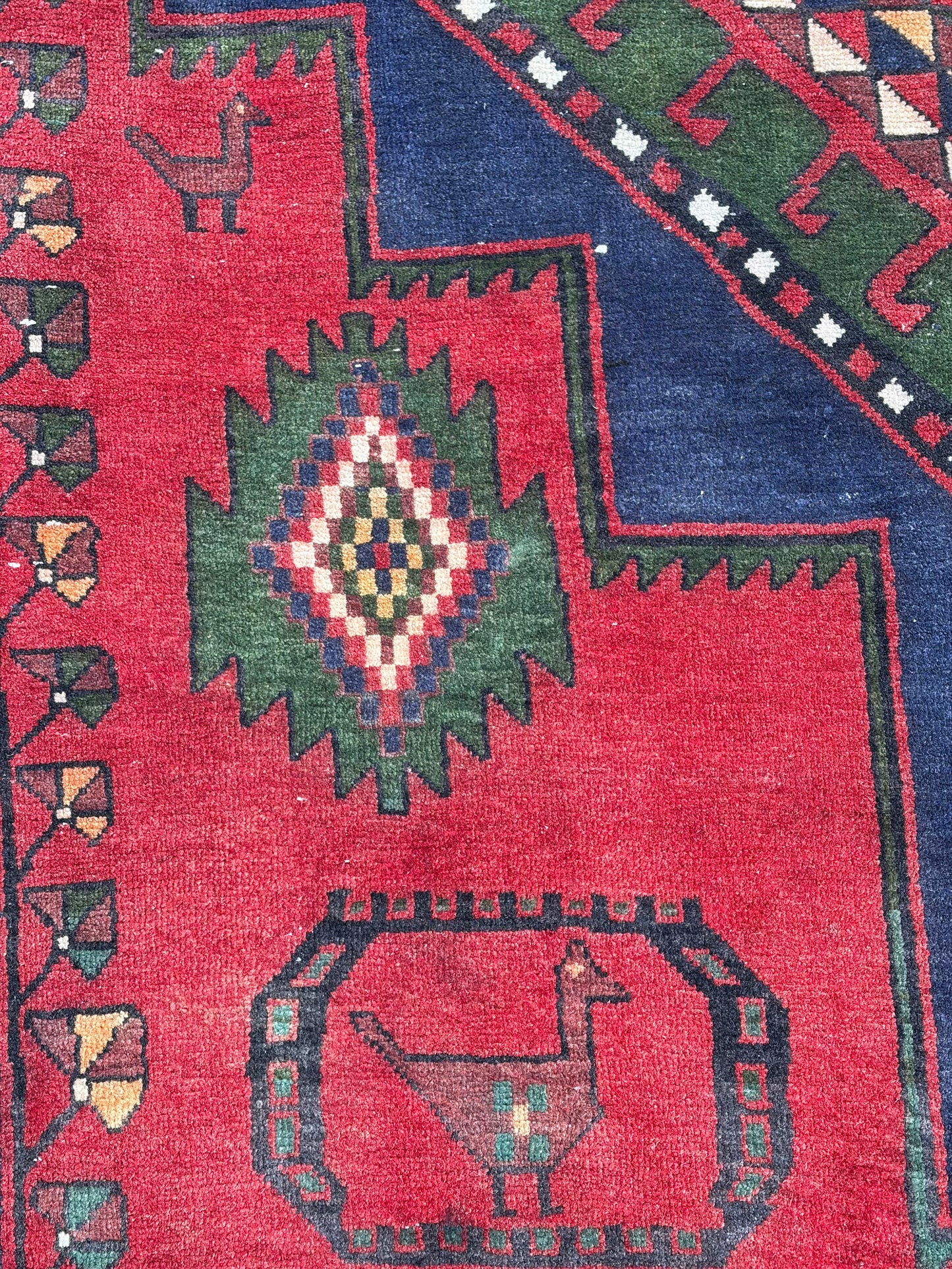 Vintage Persian Runner- 12’9 x 5’3