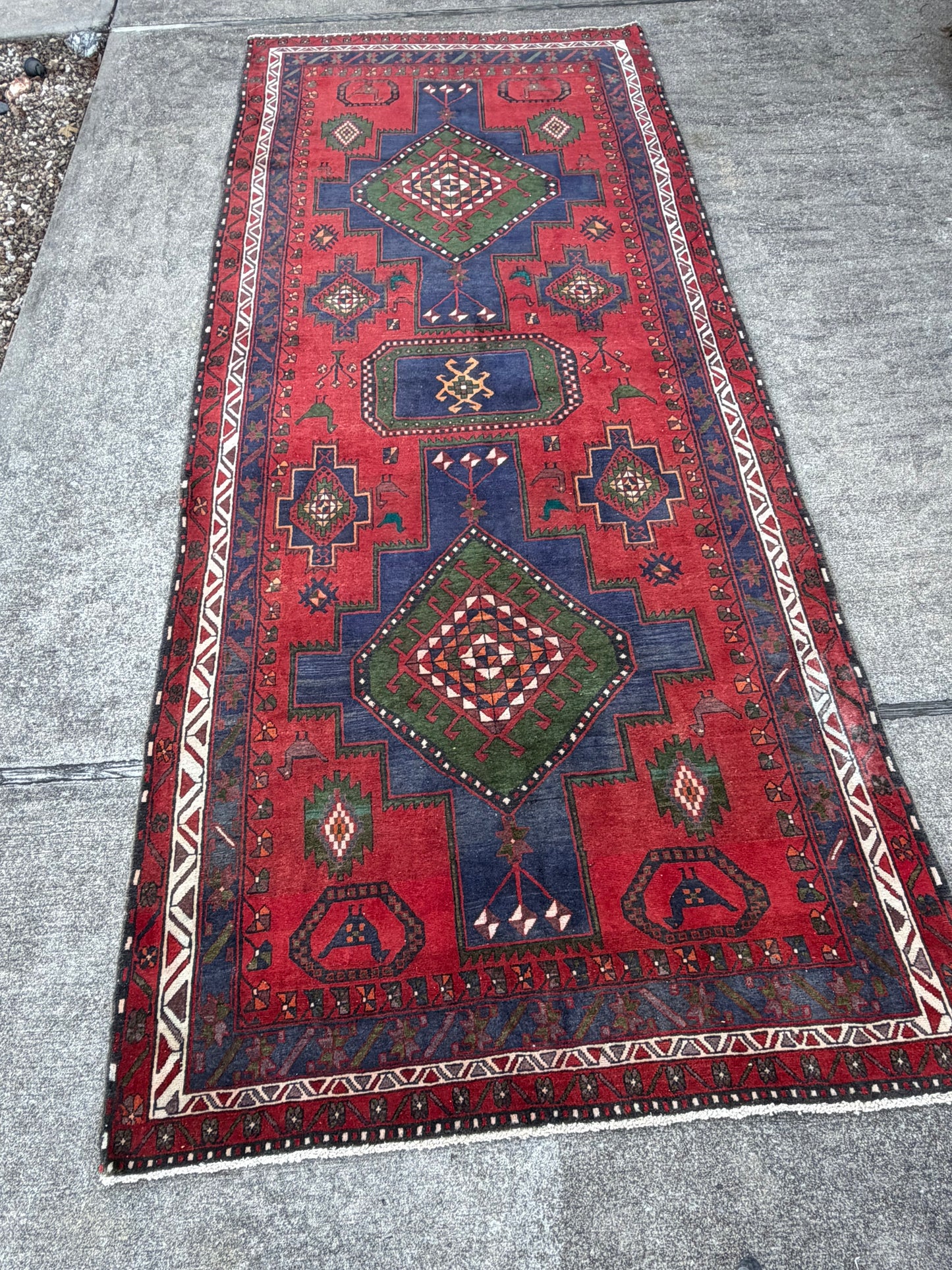 Vintage Persian Runner- 12’9 x 5’3