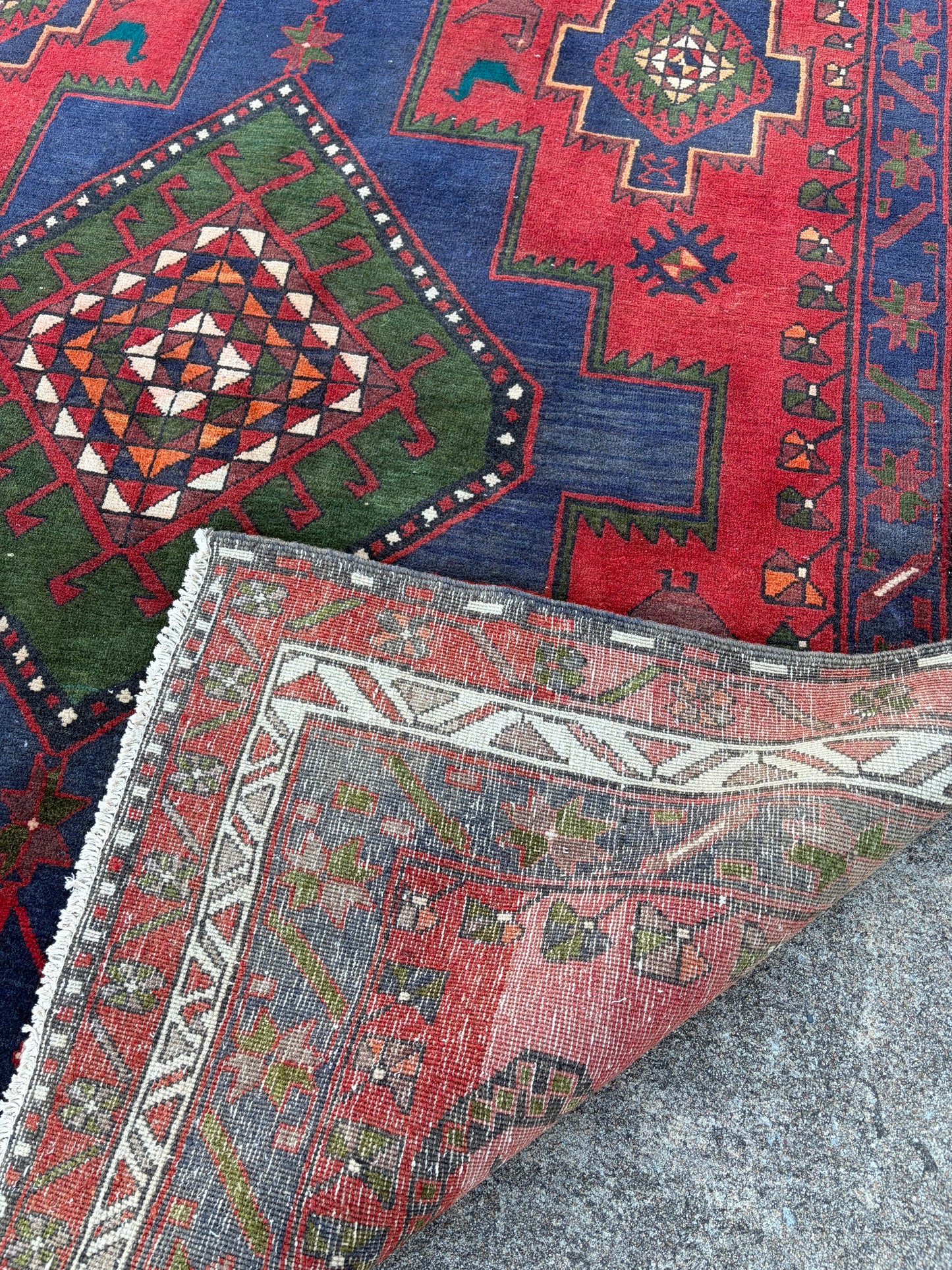 Vintage Persian Runner- 12’9 x 5’3