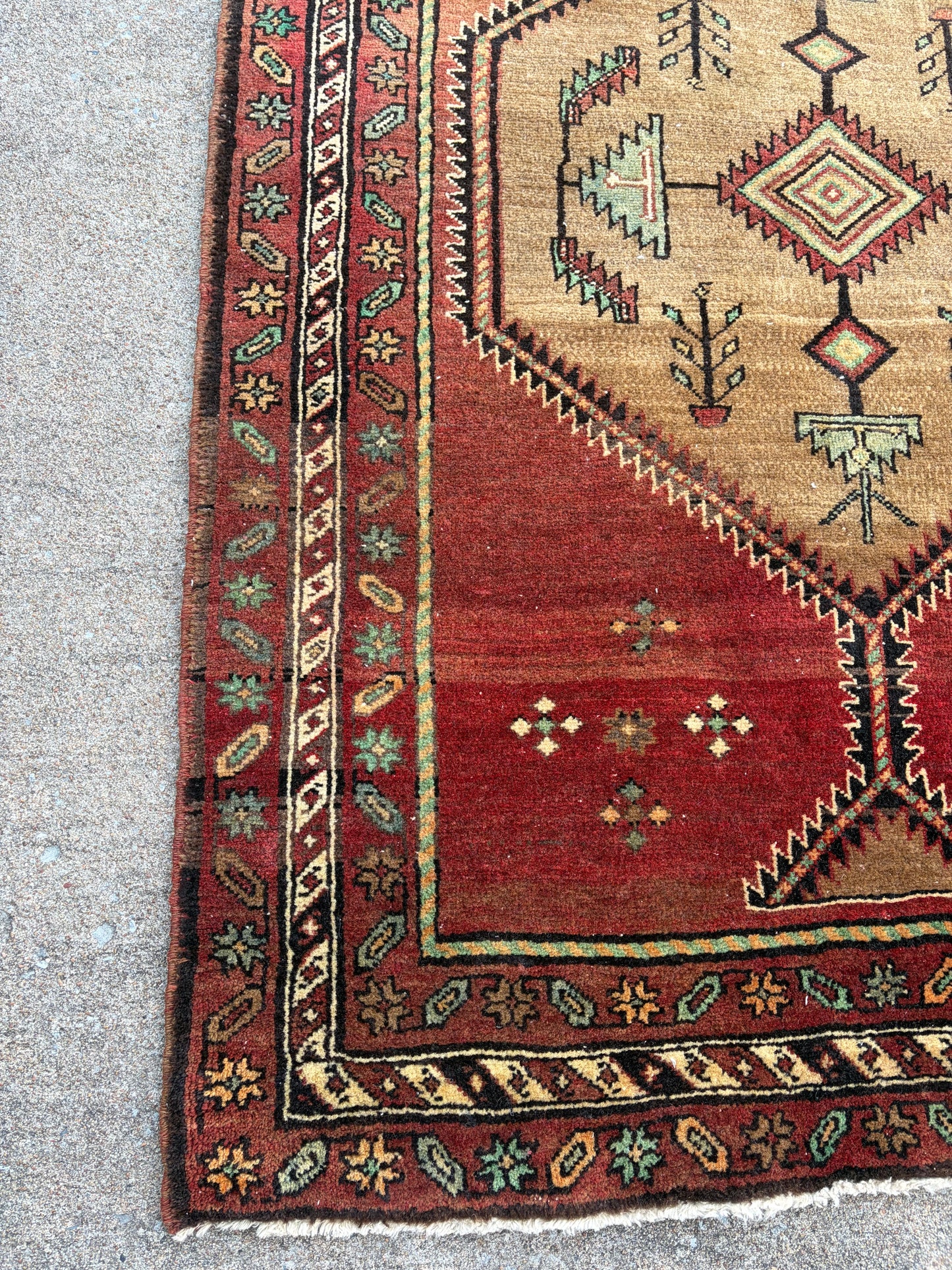 001 Vintage Persian Runner- 3'5 x 13'4